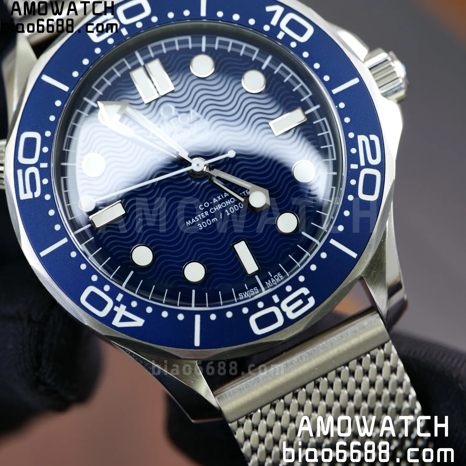Omega Seamaster 300m 42mm VSF 1:1 Best Edition Blue Dial SA8806 Super Clone V6 90 dc6fa70b2aa741c 阿默表行AmoWatch