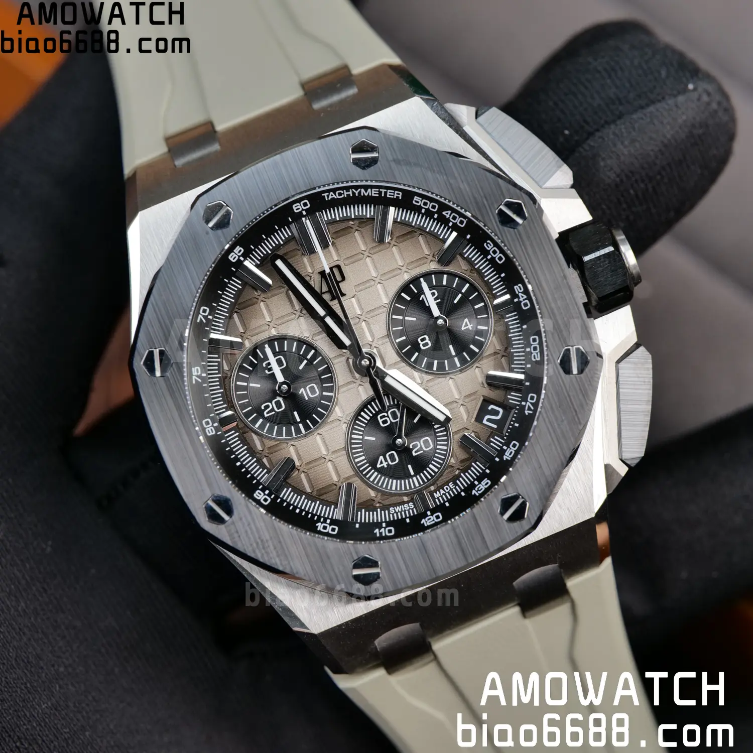 AP Royal Oak Offshore 43mm 26420so SS DDF 1:1 Best Edition Smoked Dial on Gray Rubber Strap DD4401 Super Clone 91 dfe7c3d1863130e 阿默表行AmoWatch