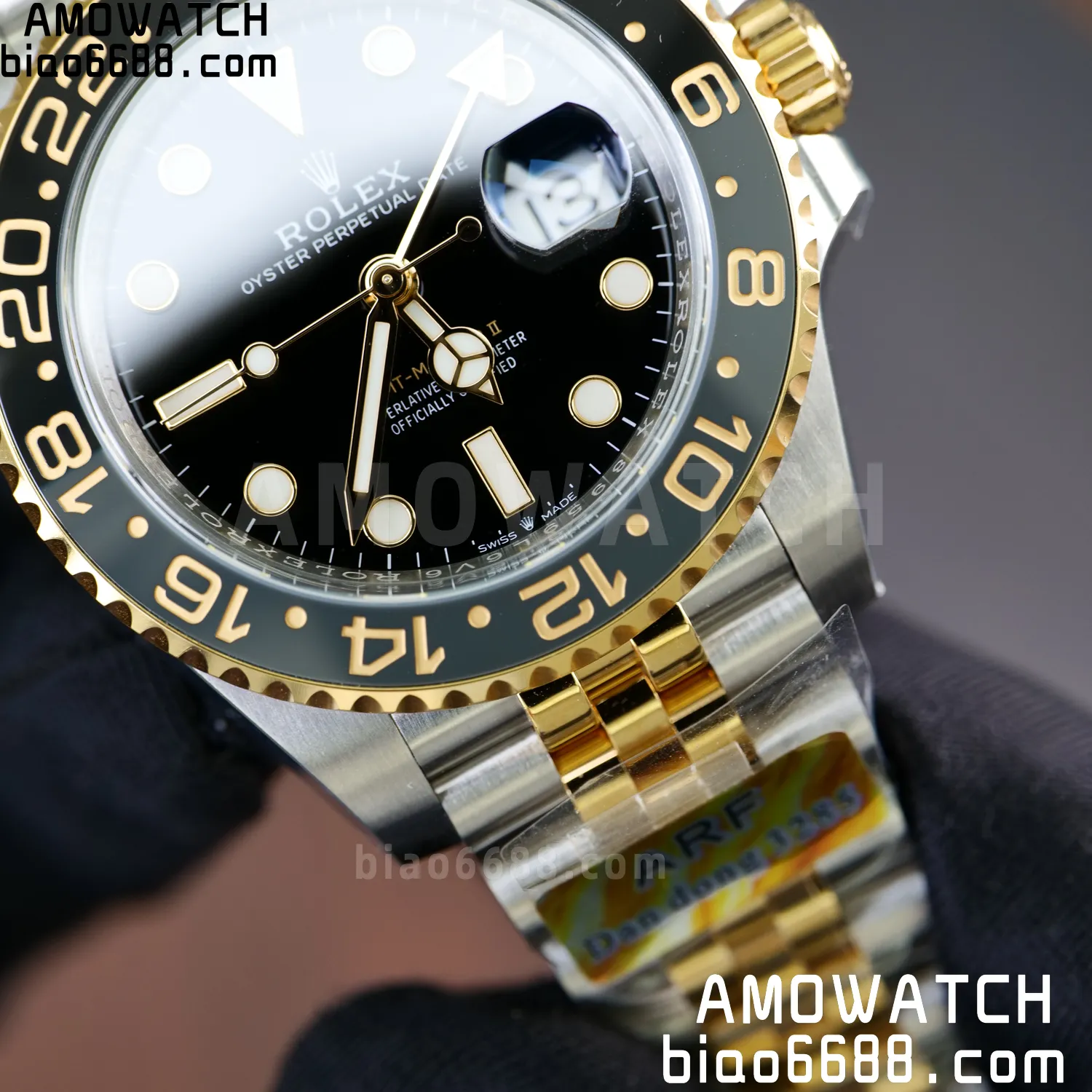 Rolex GMT-Master II 126713 GRNR ARF 1:1 Best Edition on Black Dial SS/YG Bracelet Super Clone DD3285 72 e0b494acdce6828 阿默表行AmoWatch