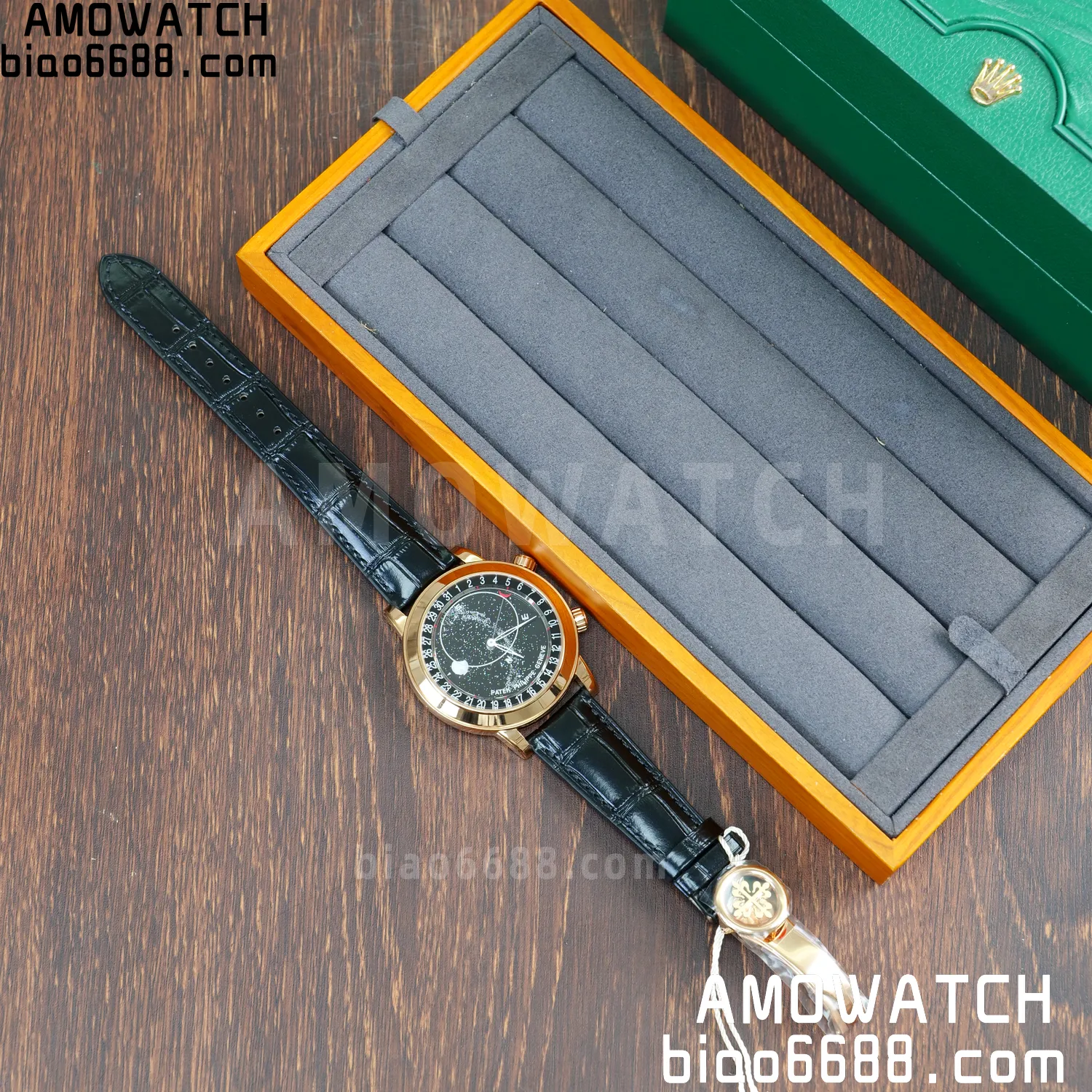 PP Grand Complications 6102P RG PPF 1:1 Best Edition Black Dial On Black Leather Strap Super Clone Asian 240 67 e3f4638a04bb1ed AMO Watch