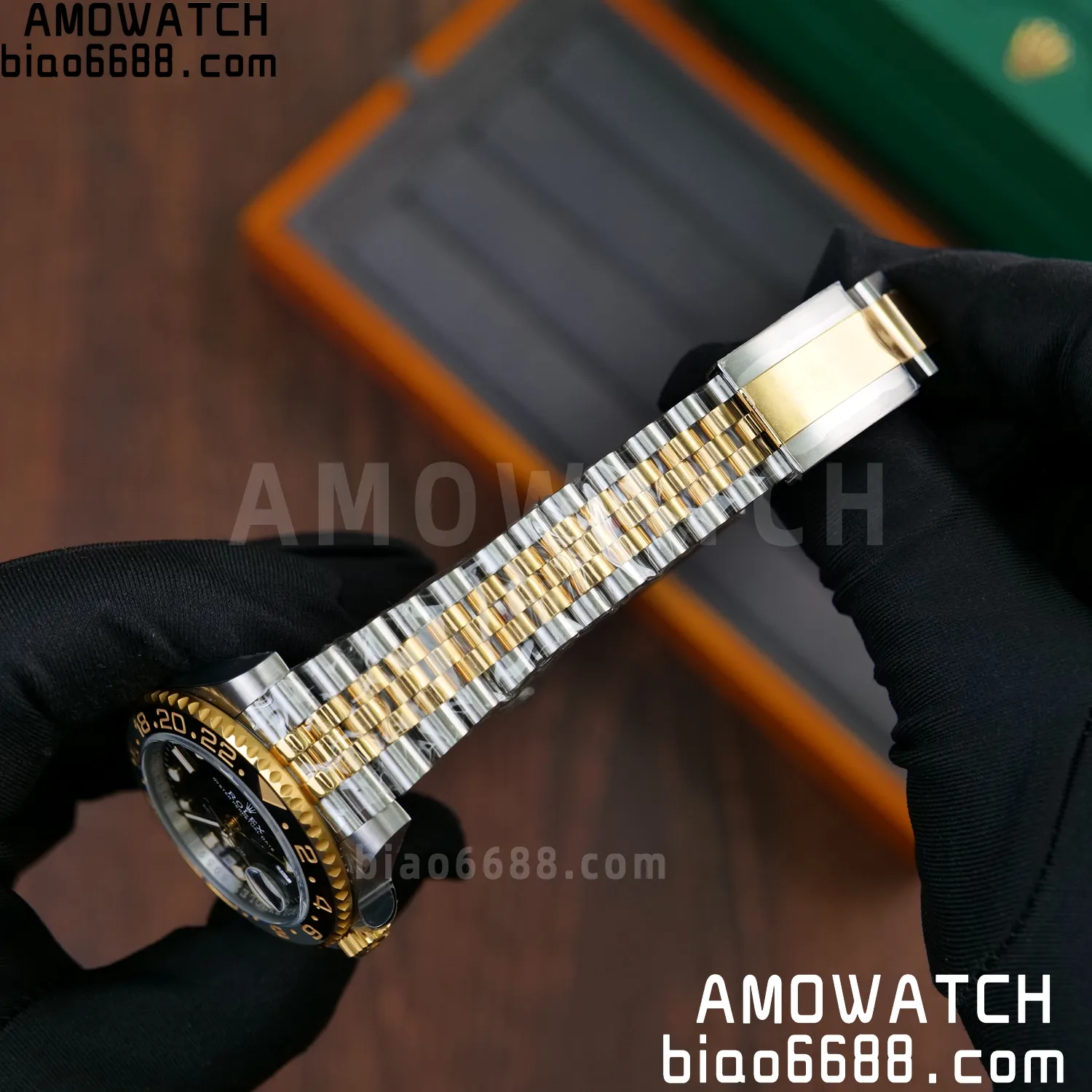 Rolex GMT-Master II 126713 GRNR ARF 1:1 Best Edition on Black Dial SS/YG Bracelet Super Clone DD3285 59 e9887f7d998e66a 阿默表行AmoWatch