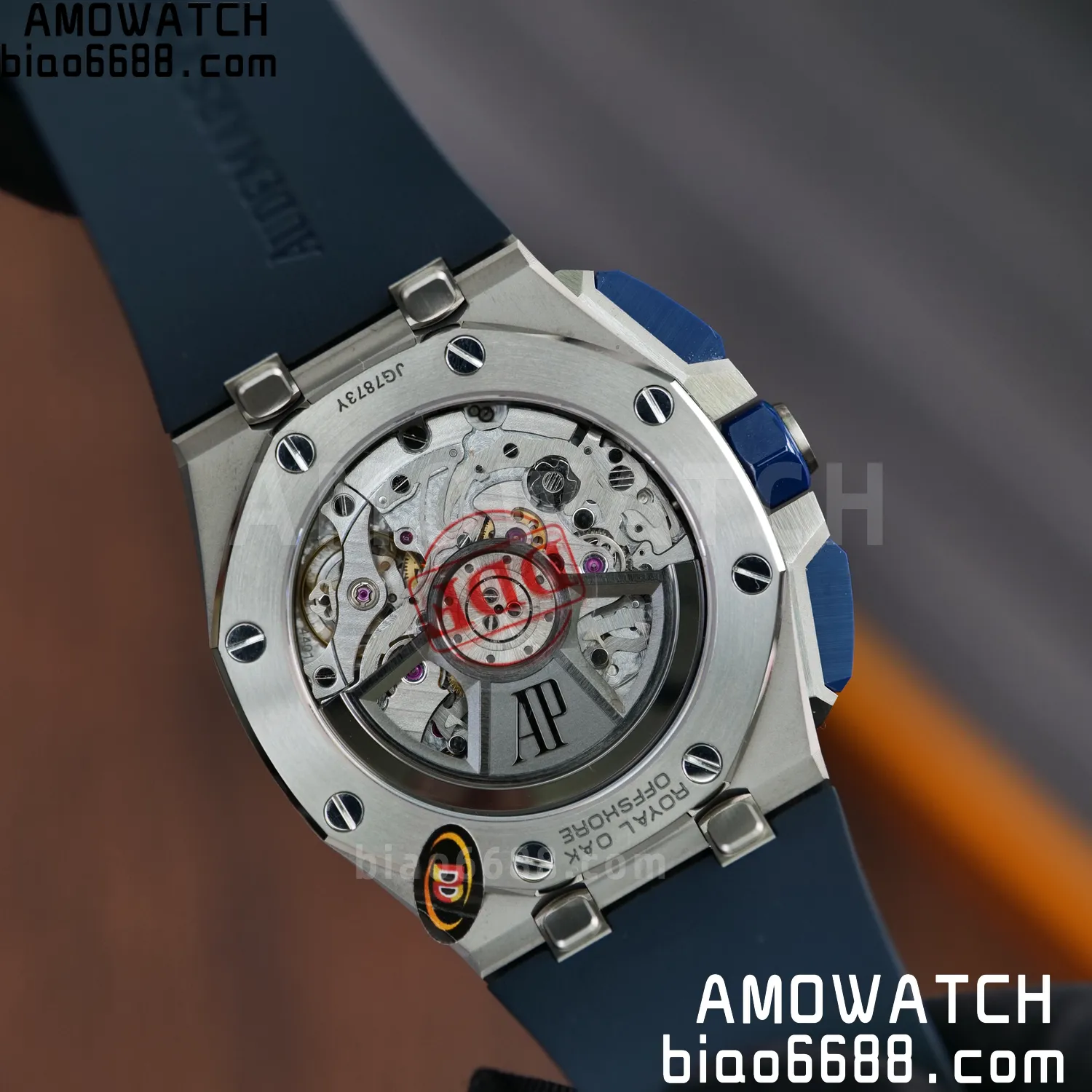 AP Royal Oak Offshore 43mm 26420so SS DDF 1:1 Best Edition Blue Dial on Blue Rubber Strap DD4401 Super Clone 84 eb53ff9f0116100 AMO Watch