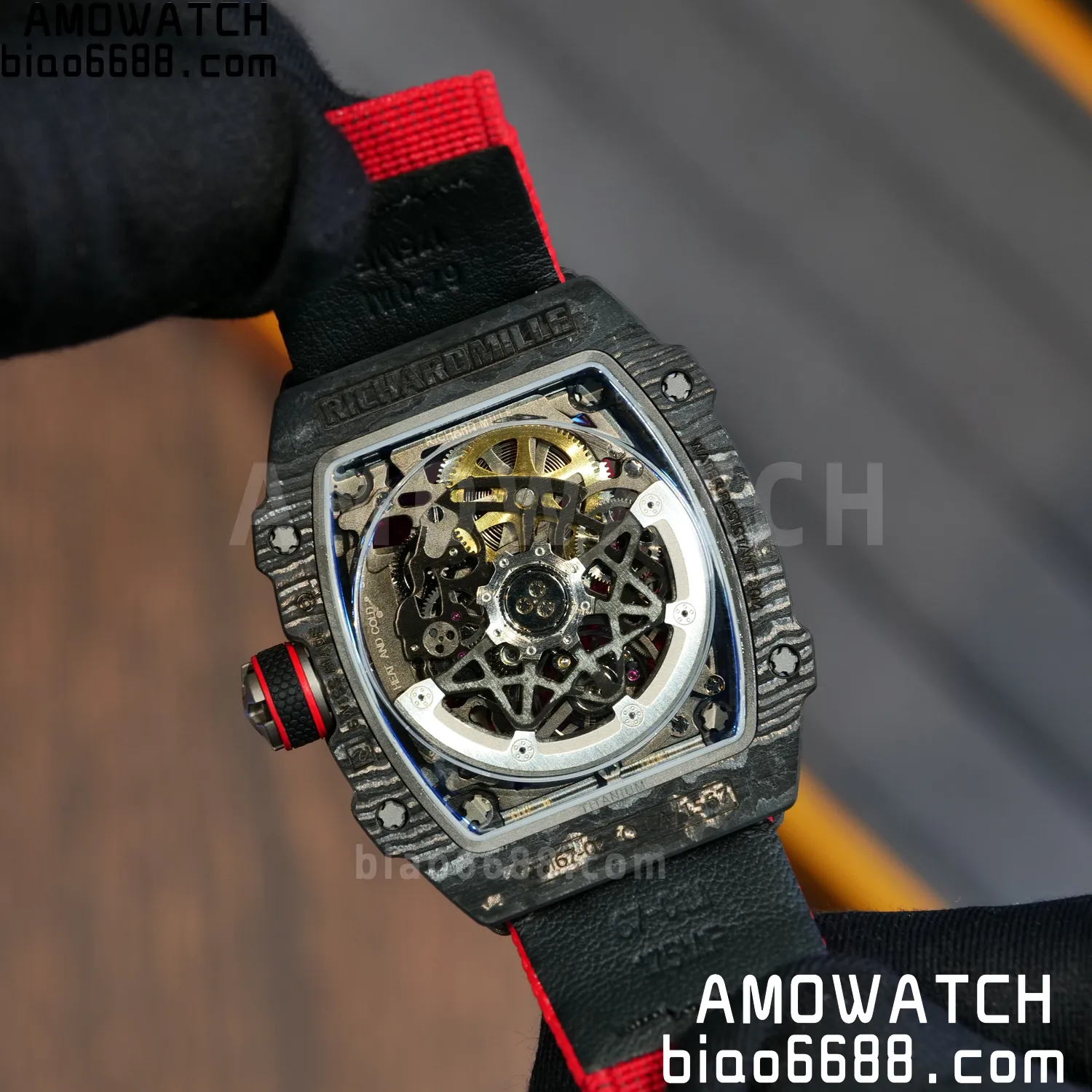 RICHARD MILLE RM67-02 Black NTPT Best Edition Italy Dial on Blue Nylon strap CRMA7 Clone V10 102 ec1f1f2f15e275b 阿默表行AmoWatch