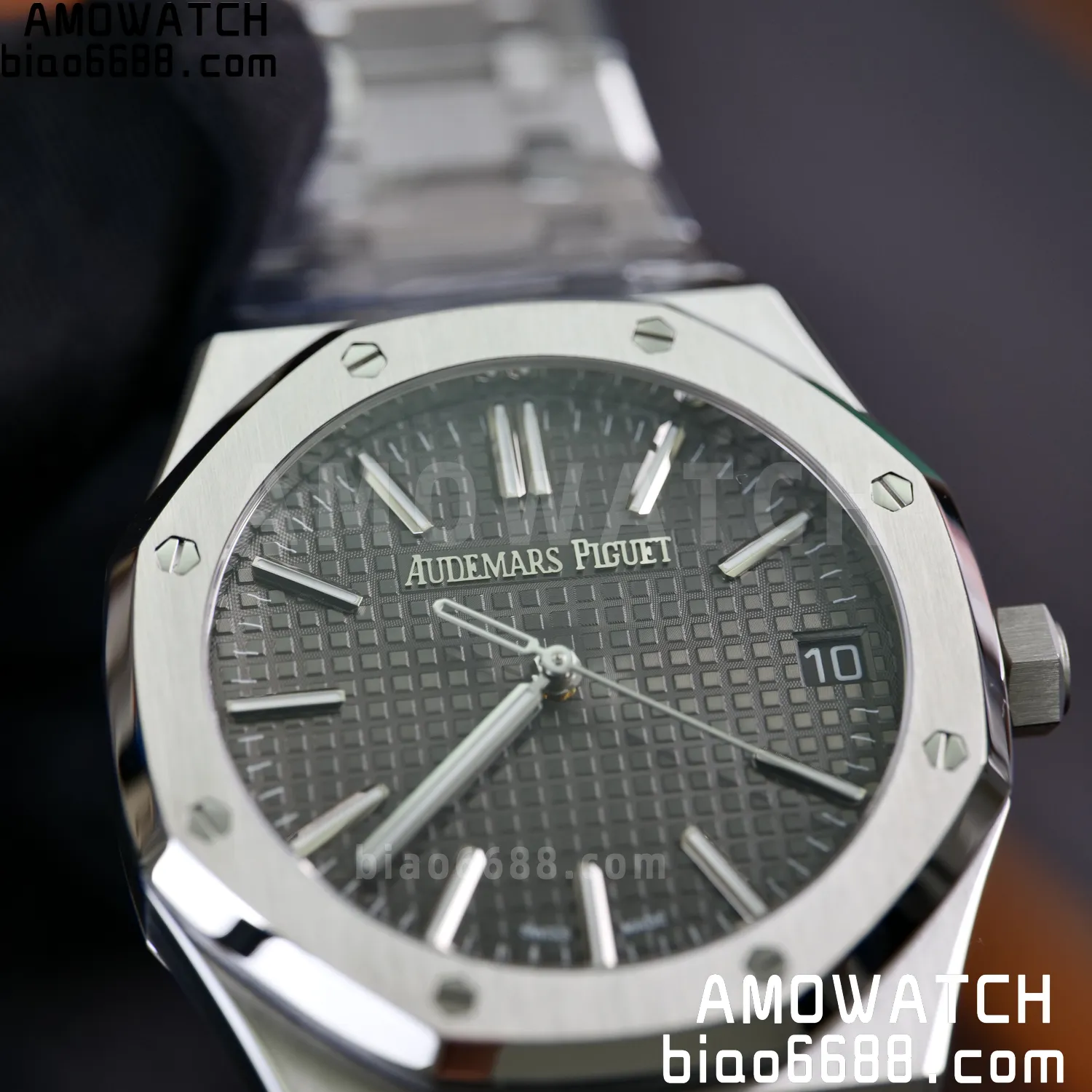 AP Royal Oak 41mm 15510ST SS APS Factory 1:1 Best Edition Black Dial on SS Bracelet SA4302 Super Clone (Free Sprung) 88 eccf9342b516781 阿默表行AmoWatch