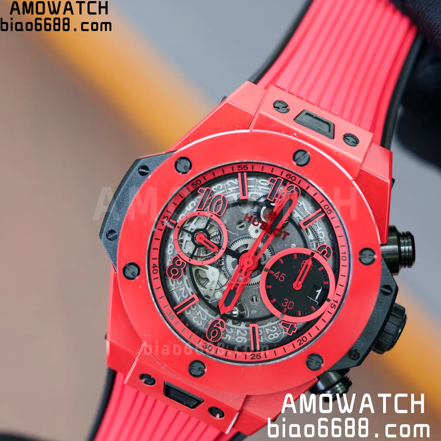 HUBLOT Big Bang Unico 441.CF.8513.RX 42mm BBF 1:1 Best Edition Red Ceramic 68 ee783571fbe45cc AMO Watch