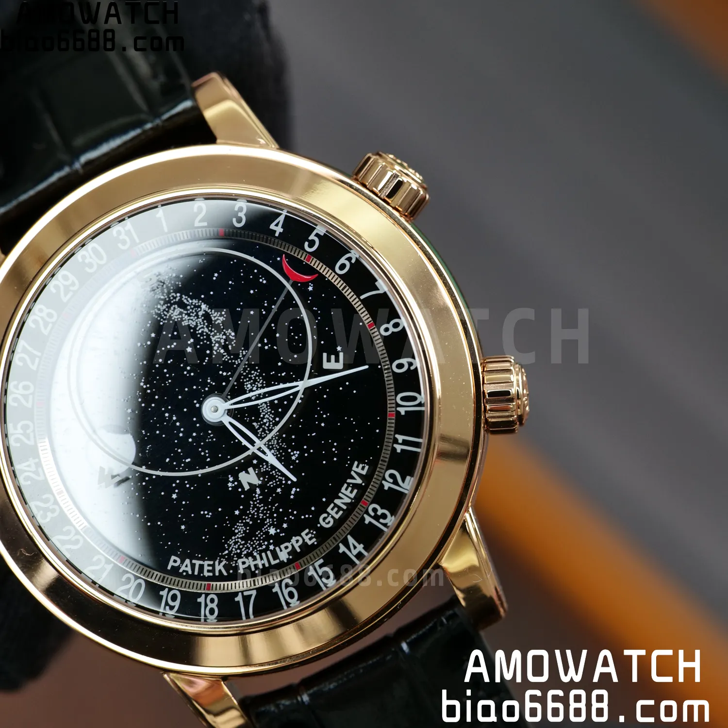 PP Grand Complications 6102P RG PPF 1:1 Best Edition Black Dial On Black Leather Strap Super Clone Asian 240 84 f6f327195c18080 AMO Watch