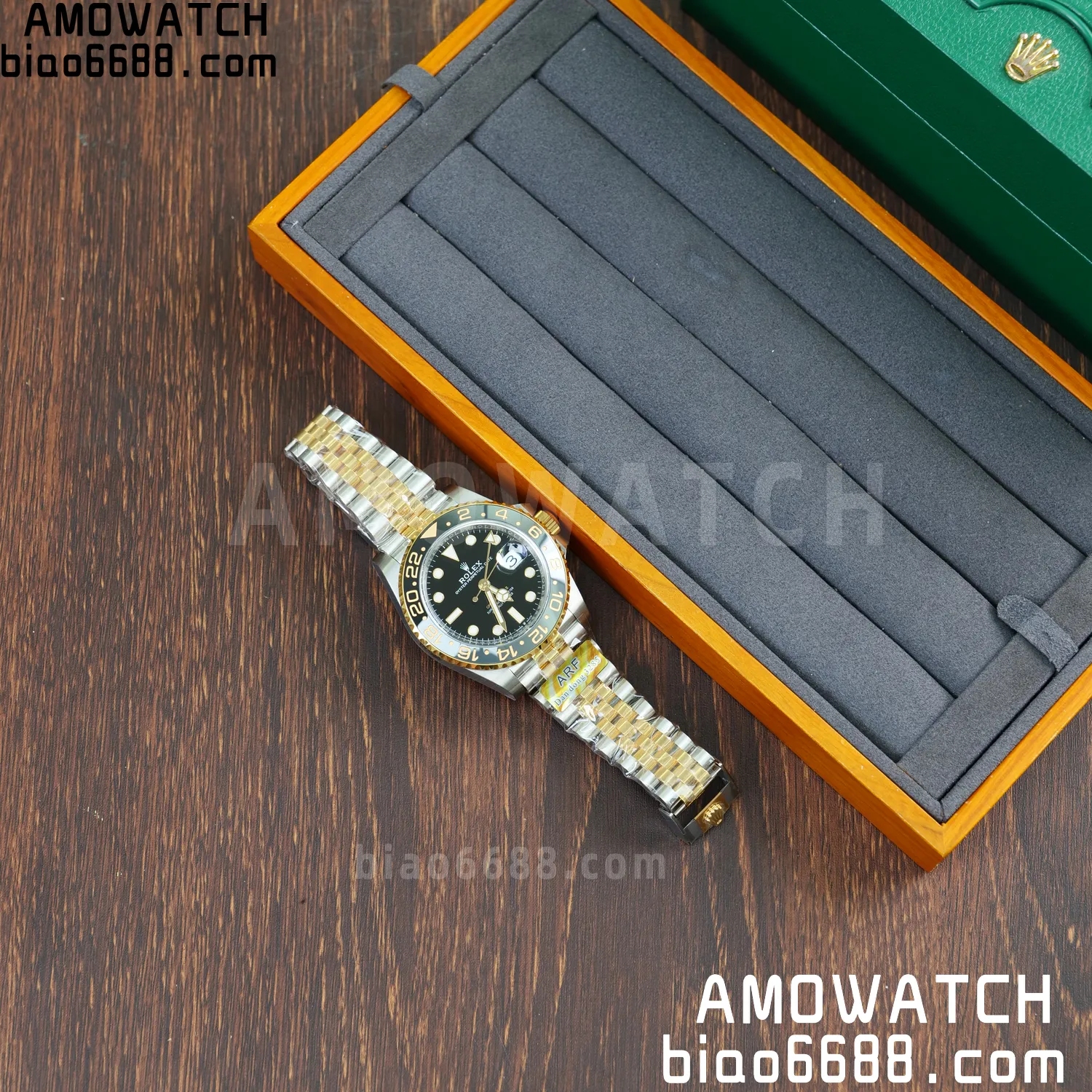 Rolex GMT-Master II 126713 GRNR ARF 1:1 Best Edition on Black Dial SS/YG Bracelet Super Clone DD3285 56 fb3ae0fcfd849bf 阿默表行AmoWatch