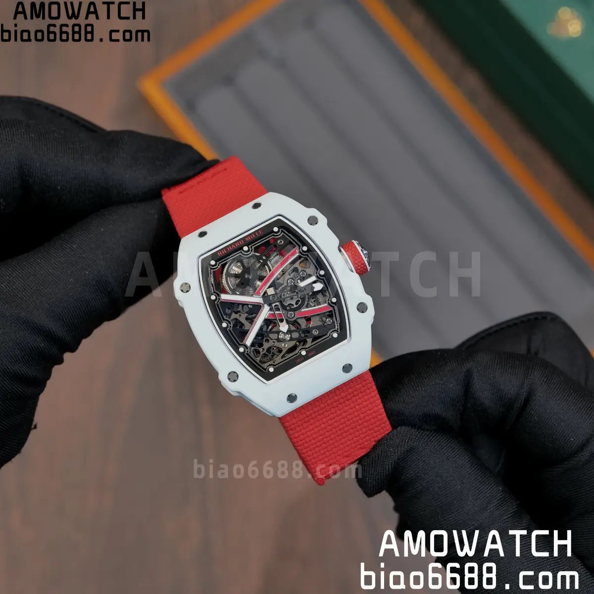 RICHARD MILLE RM67-02 White NTPT Best Edition Umi Maker's Dial on White Nylon strap CRMA7 Clone V9 95 006c30598358ed3 AMO Watch