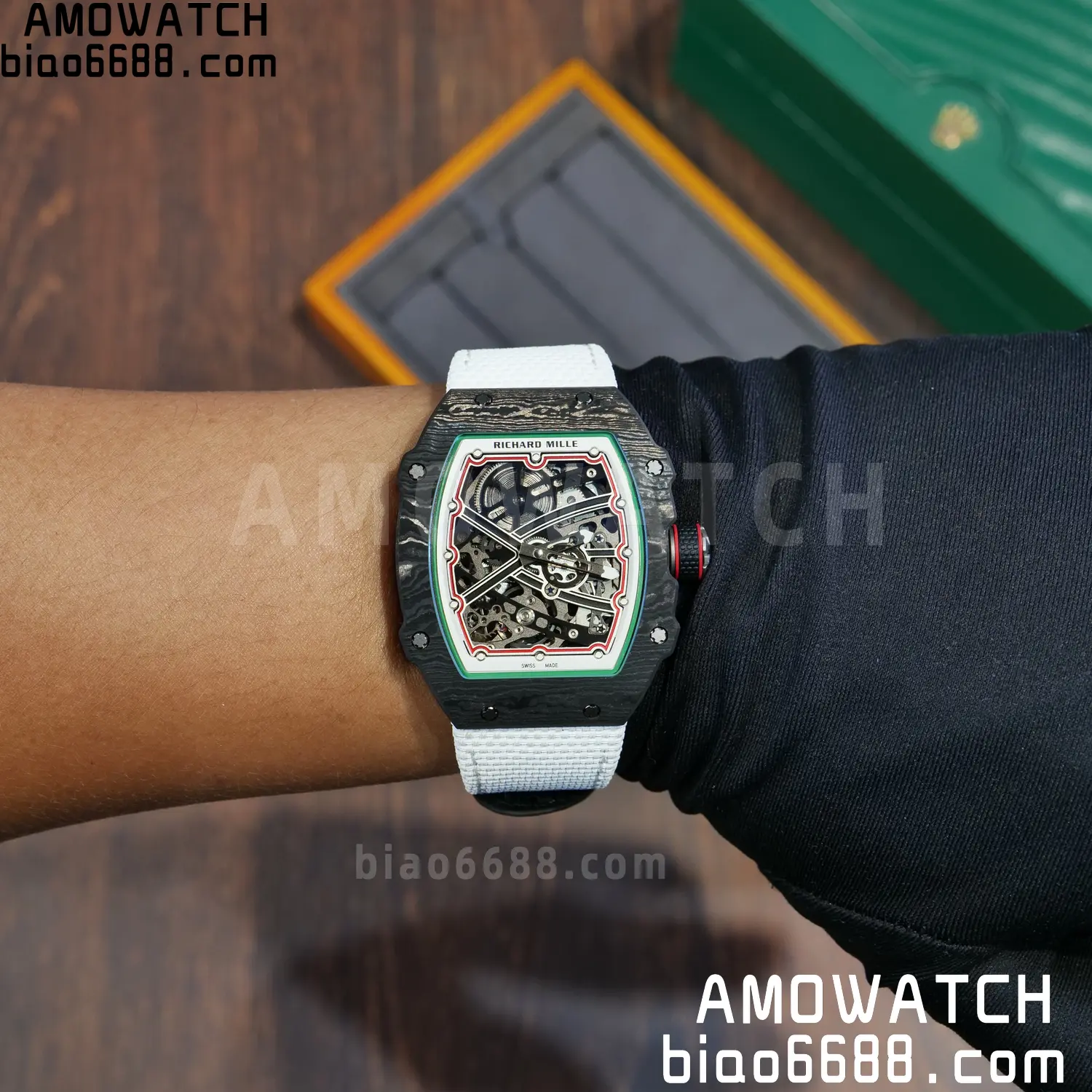 RICHARD MILLE RM67-02 Black NTPT Best Edition Italy Dial on White Nylon strap CRMA7 V9 135 05755c101916b8b 阿默表行AmoWatch