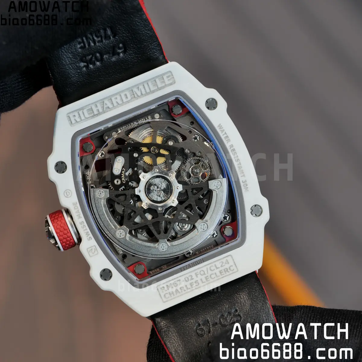 RICHARD MILLE RM67-02 White NTPT Best Edition Umi Maker's Dial on White Nylon strap CRMA7 Clone V9 120 079801fc2e5476a AMO Watch