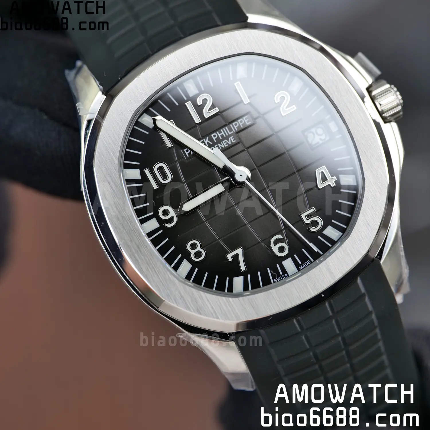 Custom Made PP Aquanaut 5167A ,Modified content :SW factory Gray Dial、 pointer、DEEP Crystal DD324 92 09c2a5e8e1ed559 阿默表行AmoWatch