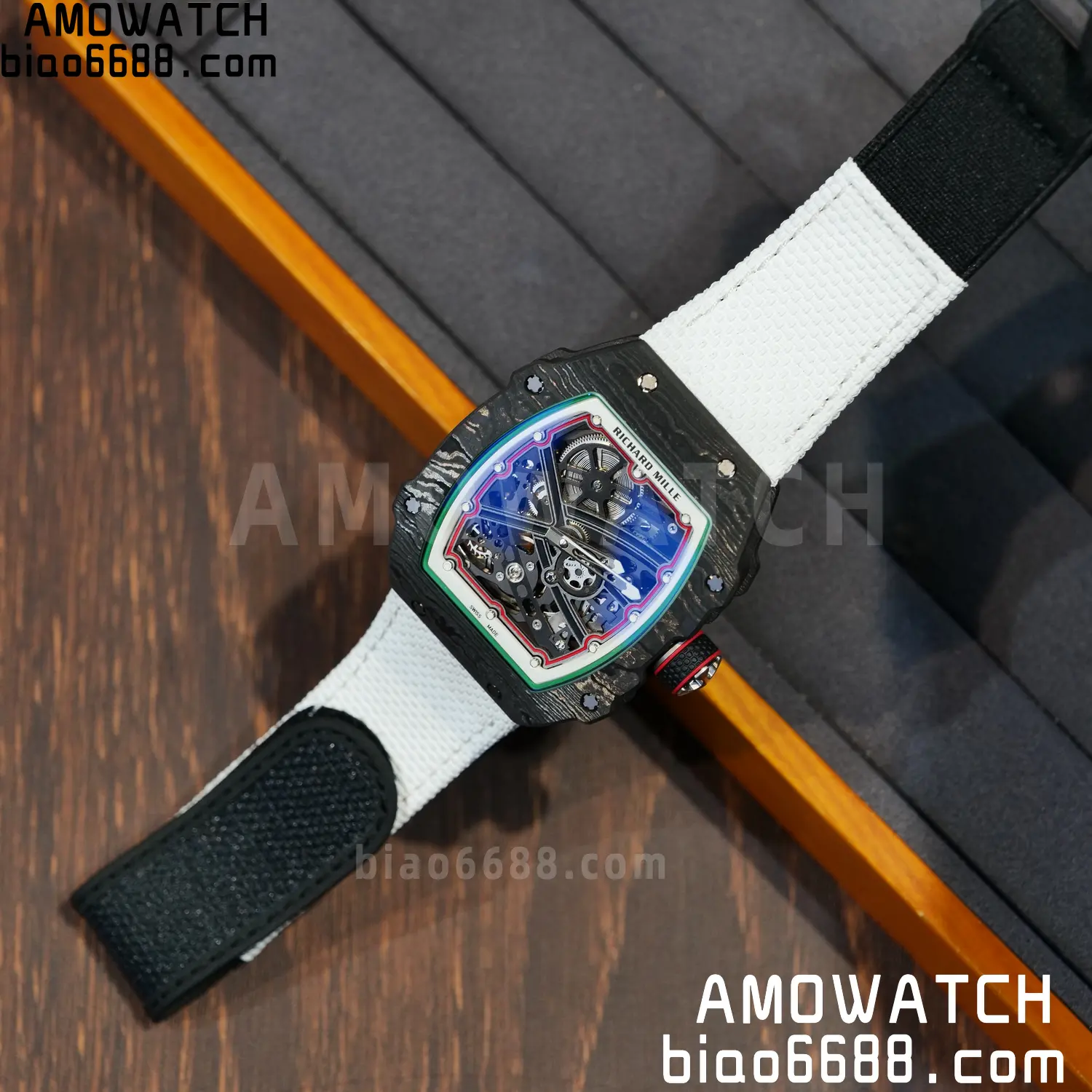 RICHARD MILLE RM67-02 Black NTPT Best Edition Italy Dial on White Nylon strap CRMA7 V9 96 0a4ed2d11099de9 阿默表行AmoWatch