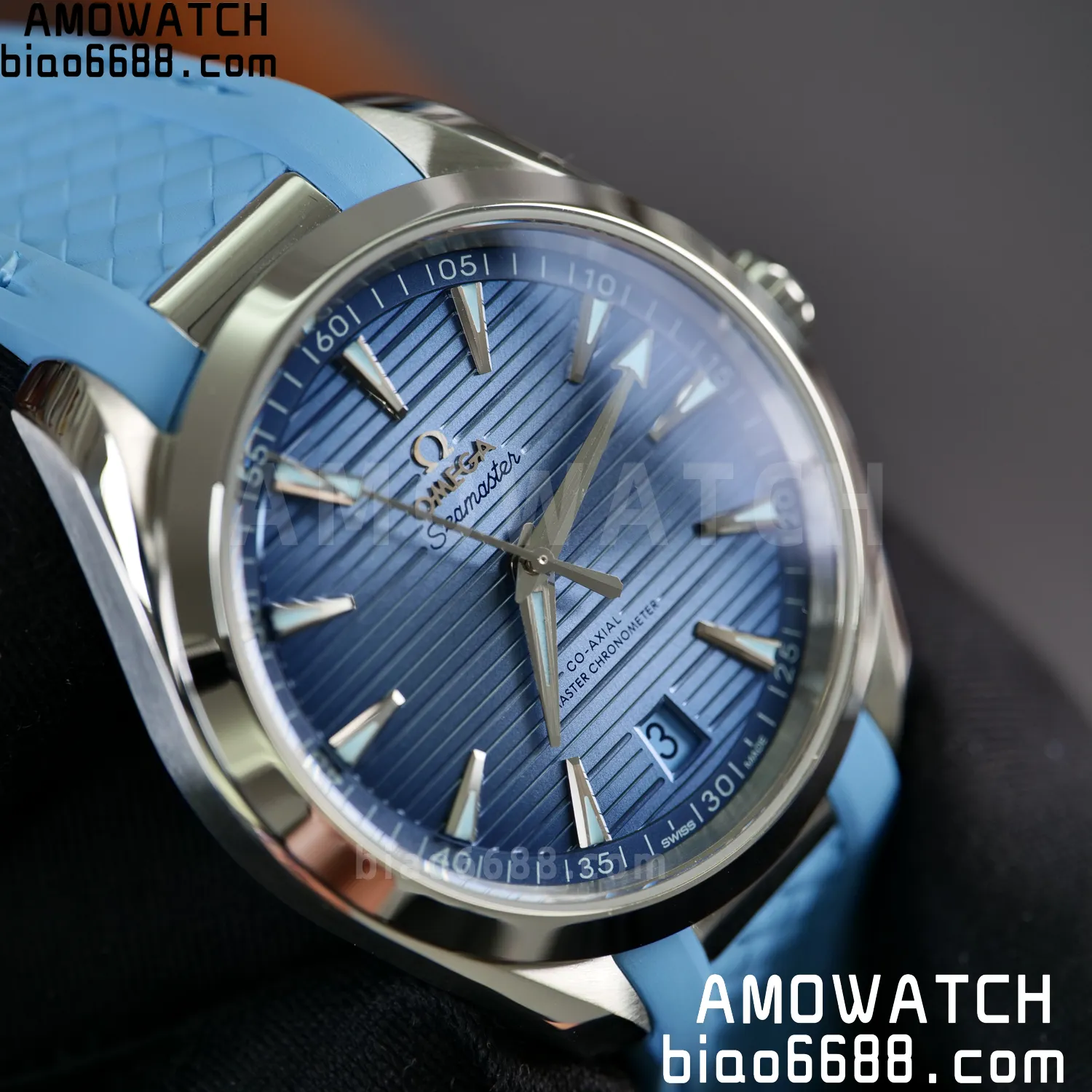 Aqua Terra 41mm VSF 1:1 Best Edition Summer Blue Dial on Blue Rubber Strap A8900 Super Clone 76 0cd99014d4b0282 AMO Watch