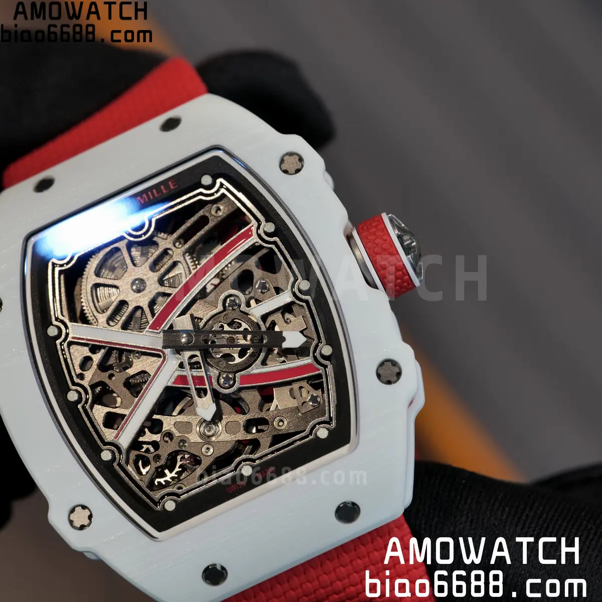 RICHARD MILLE RM67-02 White NTPT Best Edition Umi Maker's Dial on White Nylon strap CRMA7 Clone V9 111 10fbfca851f5f50 AMO Watch