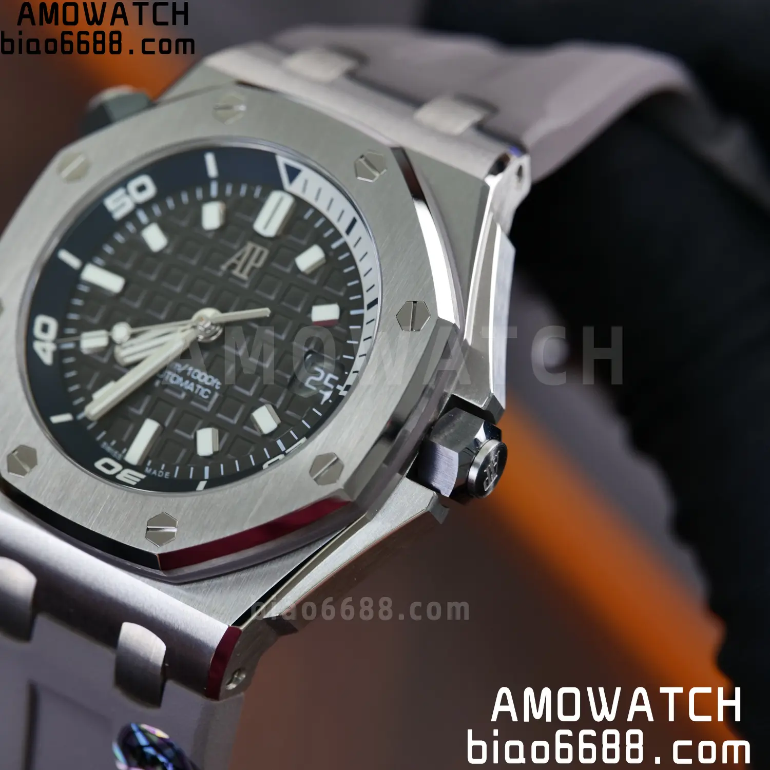 Audemars Piguet Royal Oak Offshore Diver 15720 SS APSF 1:1 Best Edition Gray Dail 74 122e11bf60eb864 阿默表行AmoWatch
