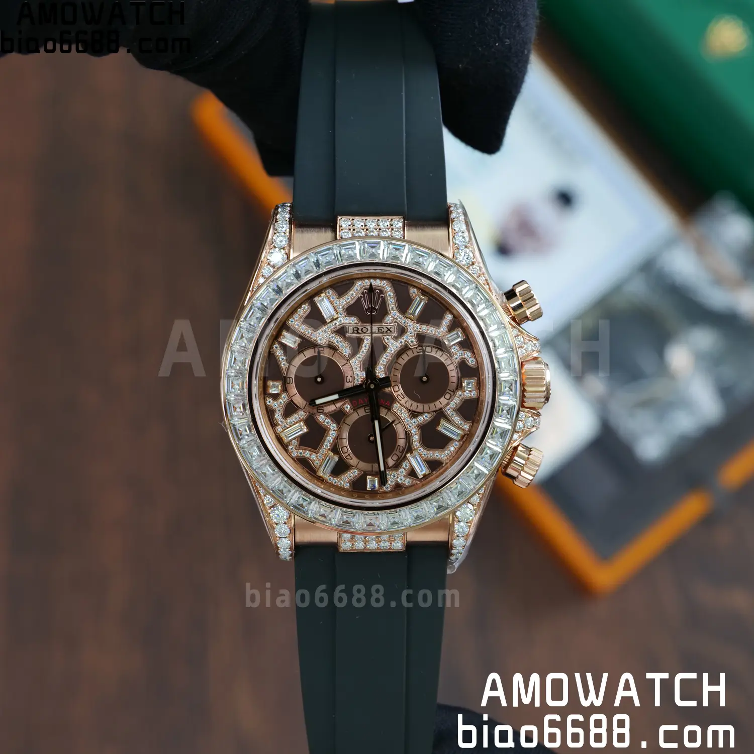Custom Made Rolex Giraffe Daytona 126555 Mossanite VS4131 (Weighted) 95 141baaa29abc1ba 阿默表行AmoWatch