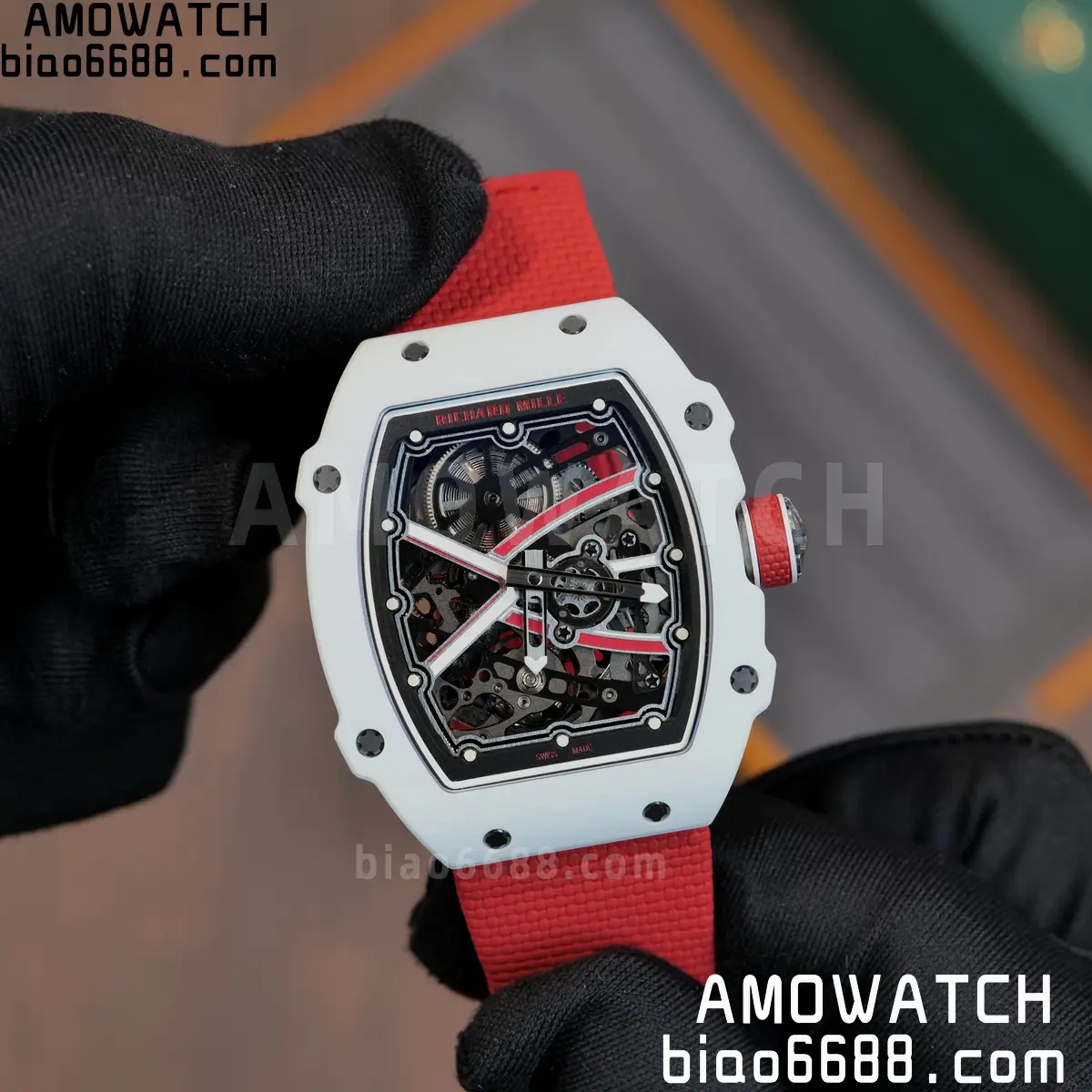 RICHARD MILLE RM67-02 White NTPT Best Edition Umi Maker's Dial on White Nylon strap CRMA7 Clone V9 98 1429d5df612ea02 AMO Watch