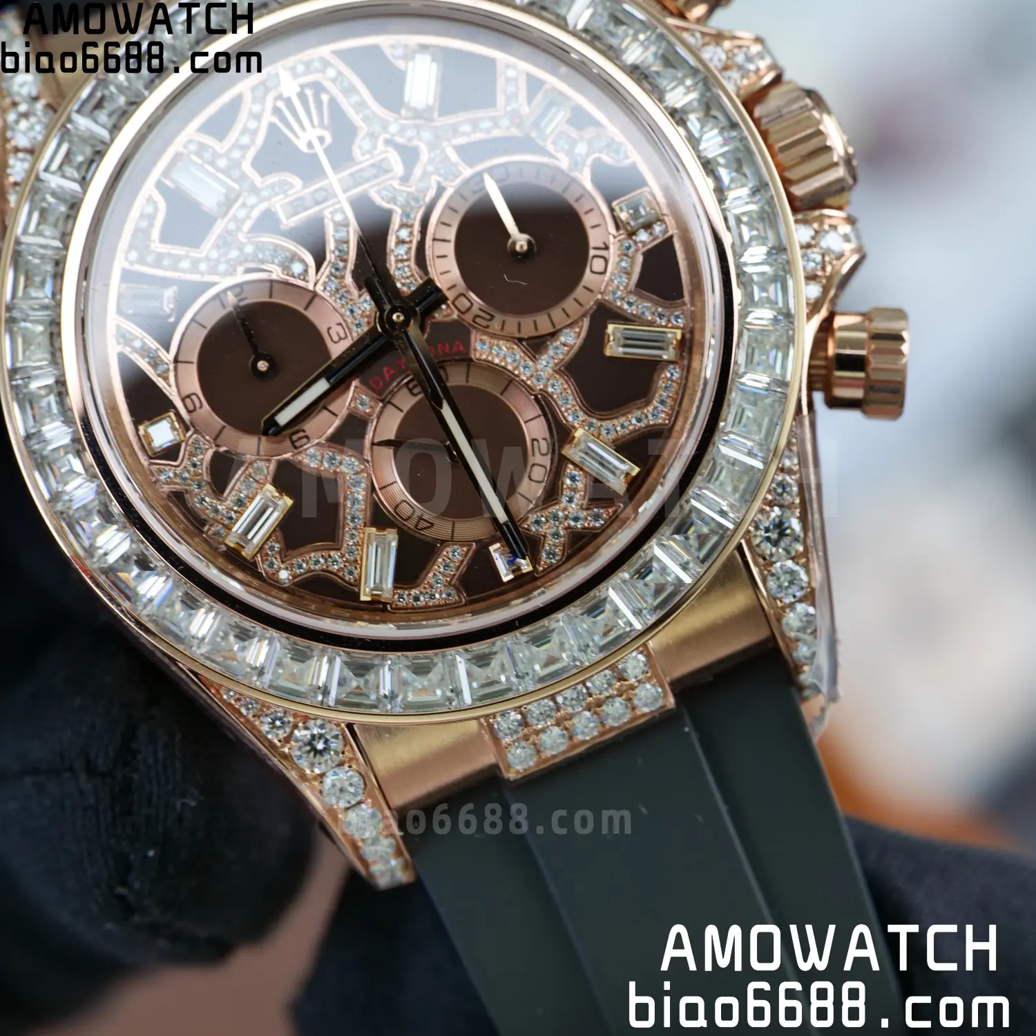 Custom Made Rolex Giraffe Daytona 126555 Mossanite VS4131 (Weighted) 106 14d90ca6ebefe48 阿默表行AmoWatch