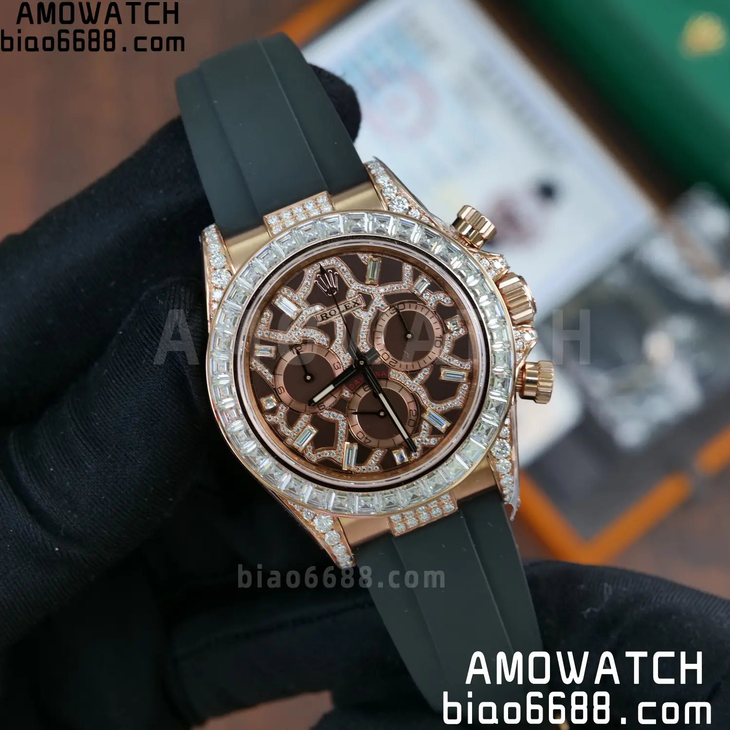 Custom Made Rolex Giraffe Daytona 126555 Mossanite VS4131 (Weighted) 90 17019547c230a93 阿默表行AmoWatch