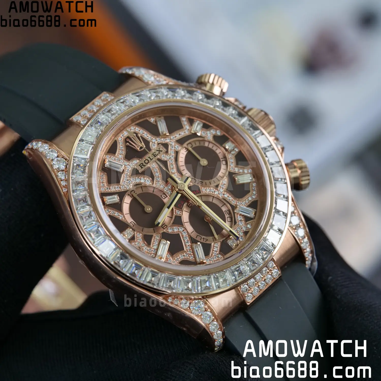 Custom Made Rolex Giraffe Daytona 126555 Mossanite VS4131 (Weighted) 101 1731dcac994ba11 阿默表行AmoWatch