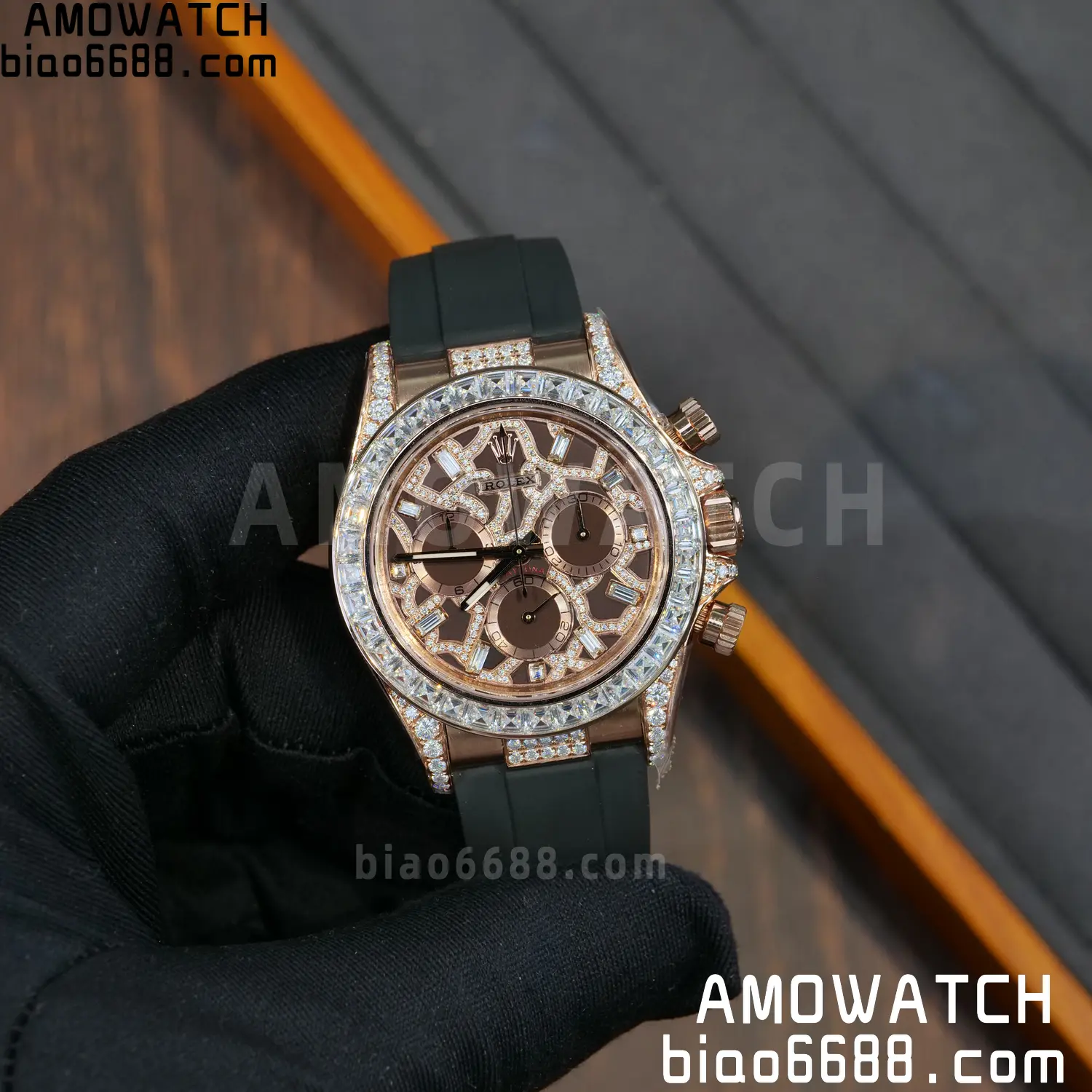 Custom Made Rolex Giraffe Daytona 126555 Mossanite VS4131 (Weighted) 84 1d7af7ac4726ac3 阿默表行AmoWatch