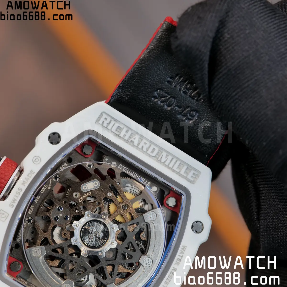 RICHARD MILLE RM67-02 White NTPT Best Edition Umi Maker's Dial on White Nylon strap CRMA7 Clone V9 124 20133c6e9ad00b5 AMO Watch