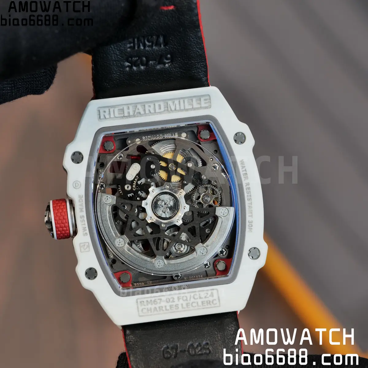 RICHARD MILLE RM67-02 White NTPT Best Edition Umi Maker's Dial on White Nylon strap CRMA7 Clone V9 126 20aa9072207d18c AMO Watch