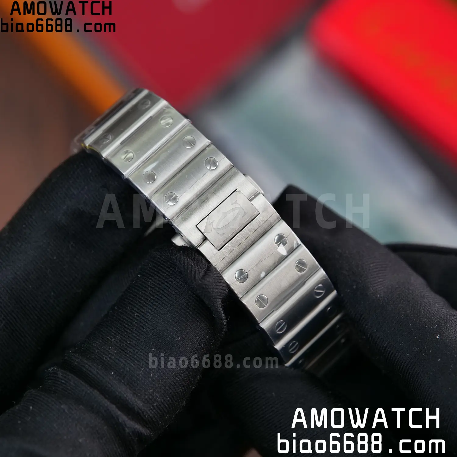 Santos de Cartier 35mm SS BVF 1:1 Best Edition Green Dial on SS Bracelet MIYOTA 9015 83 214bf9518093999 阿默表行AmoWatch
