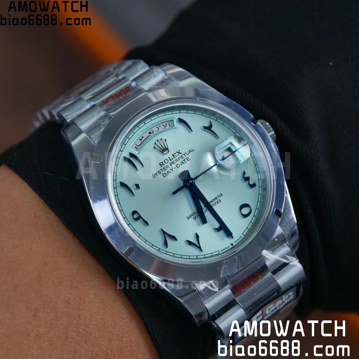 Rolex DayDate m228396tbr 40mm QF 1:1 Best Edition Ice Blue Dial V6(Tungsten Heavy Version) 88 22262159ca4d8e9 阿默表行AmoWatch