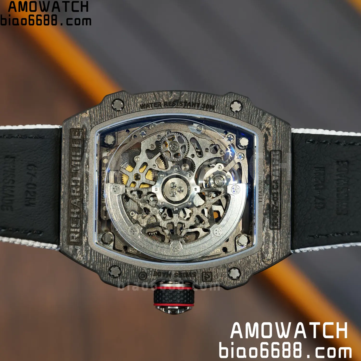 RICHARD MILLE RM67-02 Black NTPT Best Edition Italy Dial on White Nylon strap CRMA7 V9 133 223a061ae8bd817 阿默表行AmoWatch