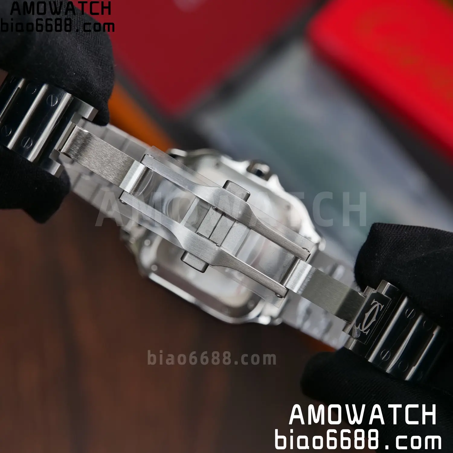 Santos de Cartier 35mm SS BVF 1:1 Best Edition Green Dial on SS Bracelet MIYOTA 9015 82 27c0688369ac9d9 阿默表行AmoWatch