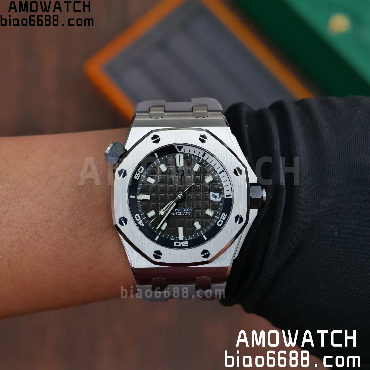 Audemars Piguet Royal Oak Offshore Diver 15720 SS APSF 1:1 Best Edition Gray Dail 92 281a09f9d0fbaad 阿默表行AmoWatch