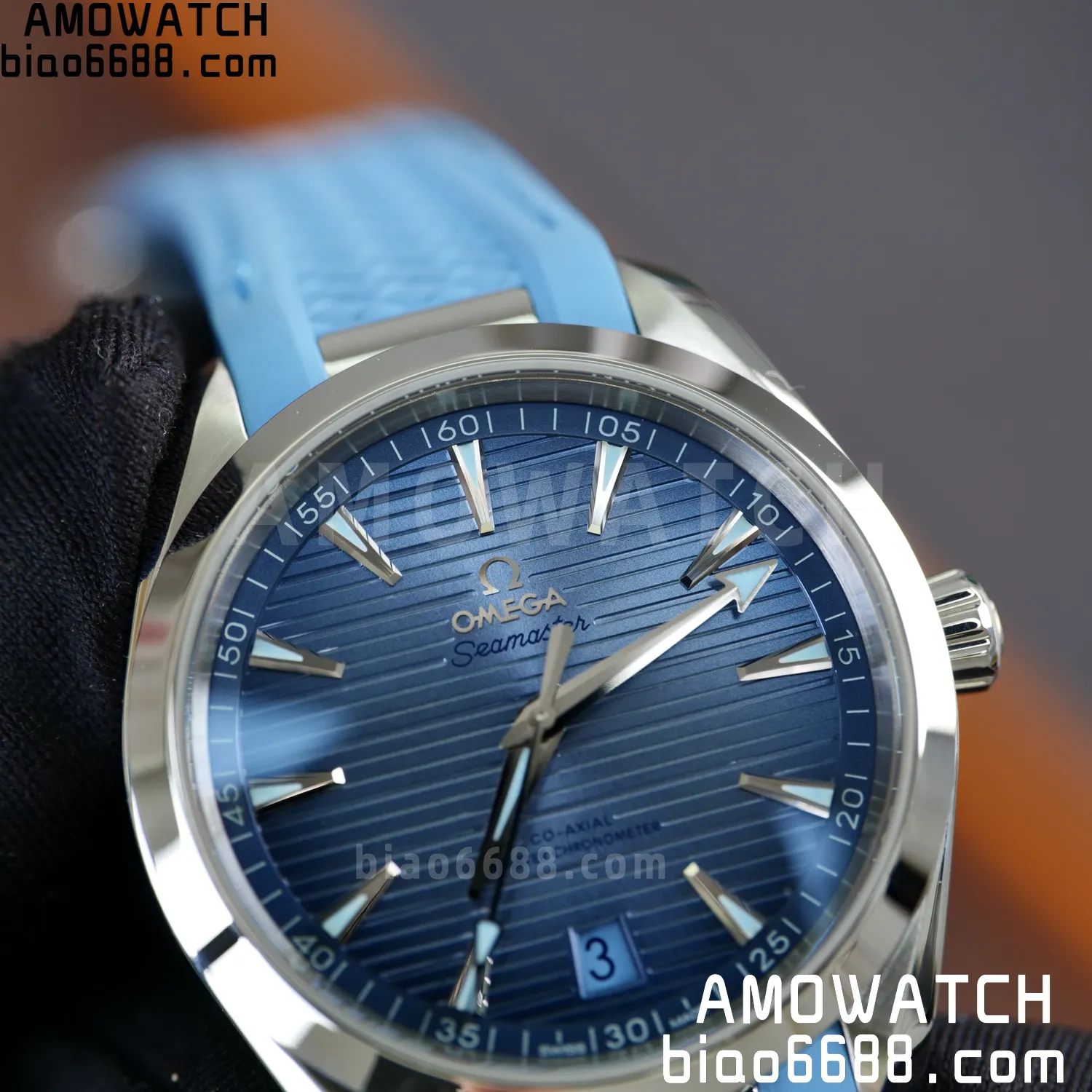 Aqua Terra 41mm VSF 1:1 Best Edition Summer Blue Dial on Blue Rubber Strap A8900 Super Clone 73 2a46bf794cd7fe5 AMO Watch