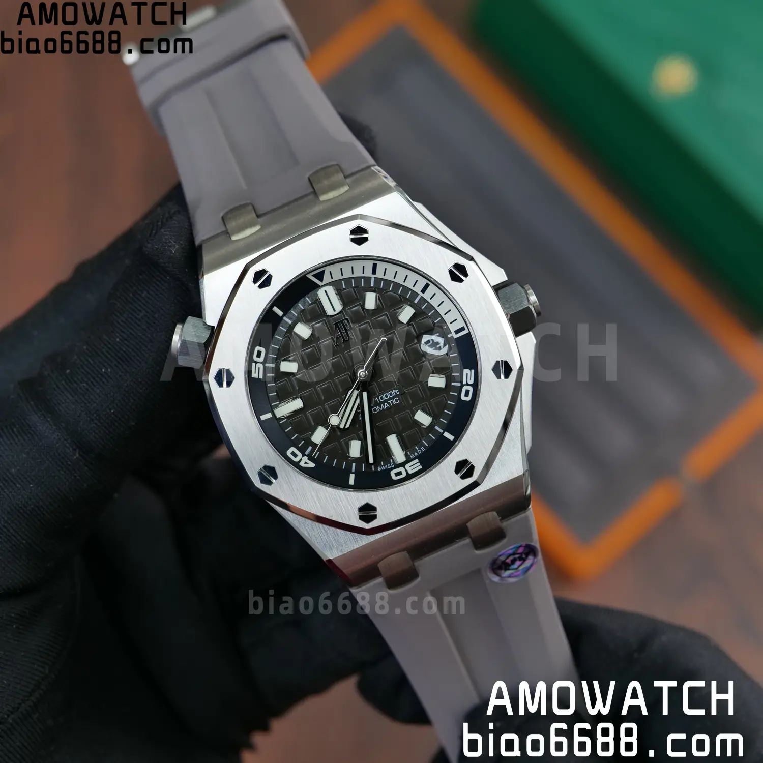 Audemars Piguet Royal Oak Offshore Diver 15720 SS APSF 1:1 Best Edition Gray Dail 65 2eede6a29b76d59 阿默表行AmoWatch