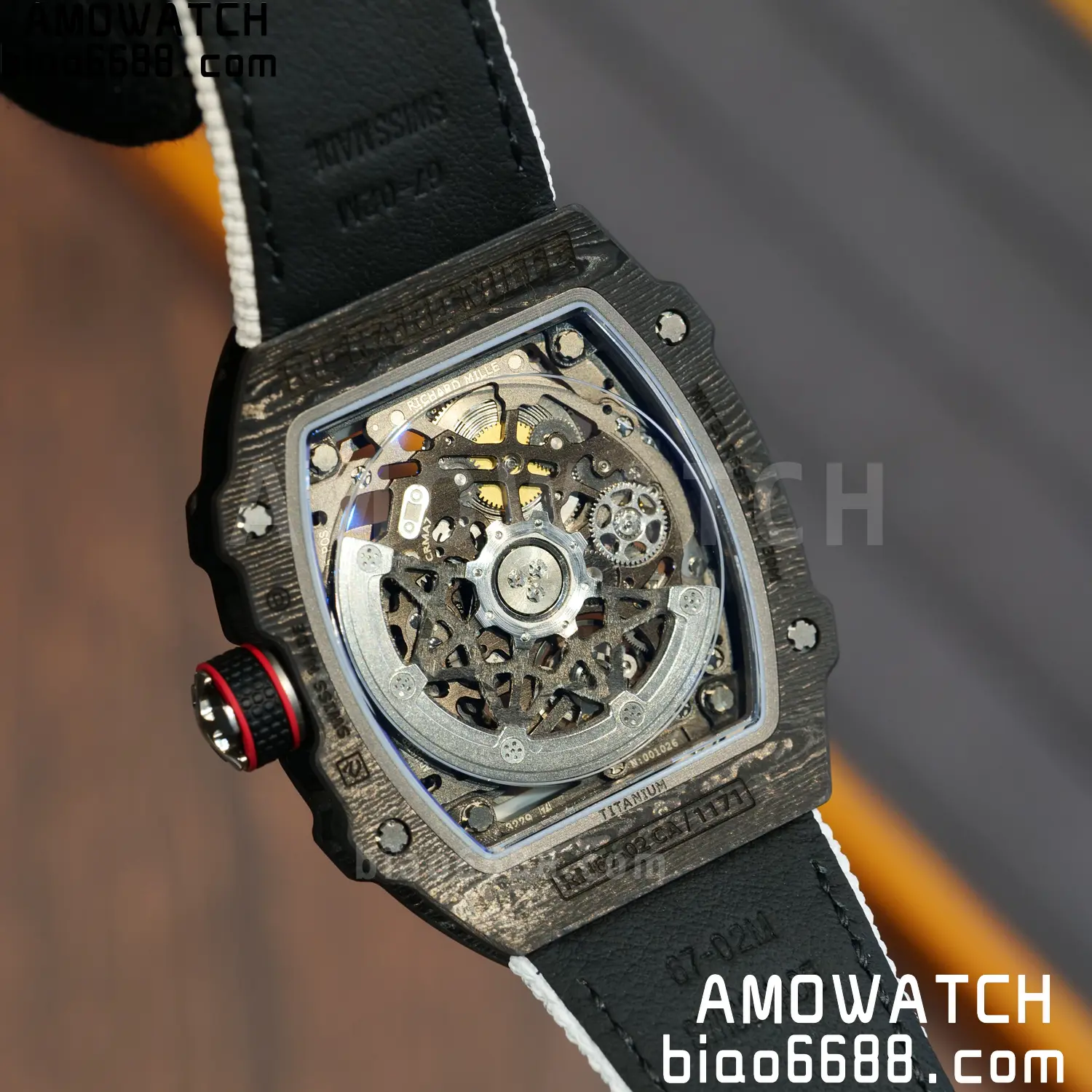 RICHARD MILLE RM67-02 Black NTPT Best Edition Italy Dial on White Nylon strap CRMA7 V9 132 30f6795d3d4df10 阿默表行AmoWatch