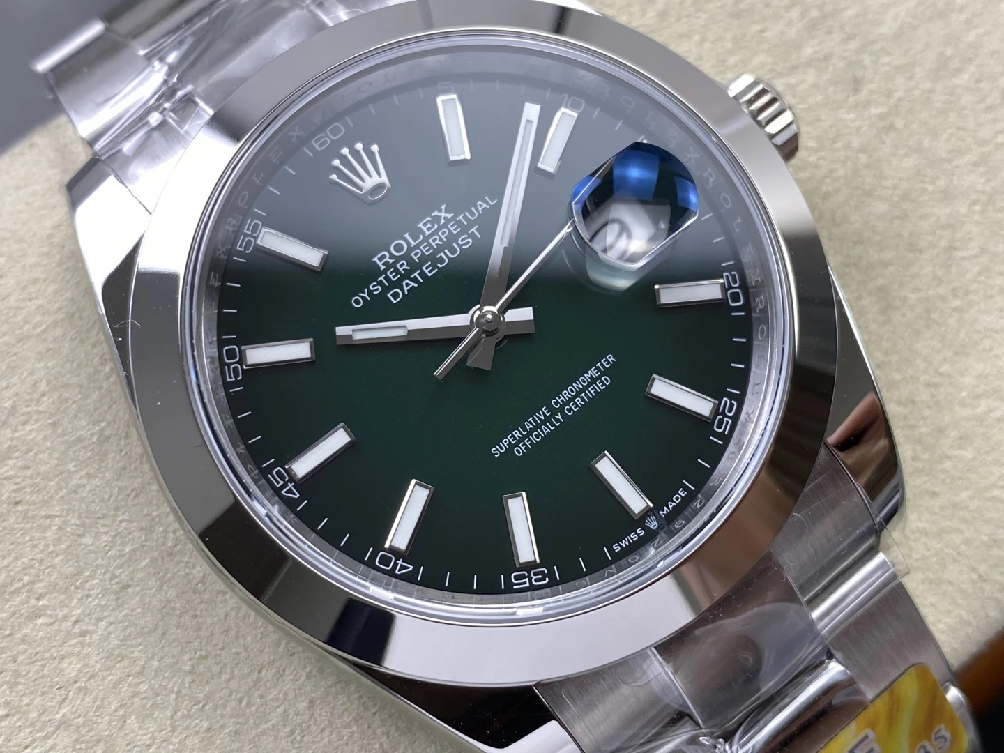 Rolex DateJust 126300 41mm ARF 1:1 Best Edition Green Dial on Oyster Bracelet Smooth Bezel DD3235 32 344273c09467803 阿默表行AmoWatch