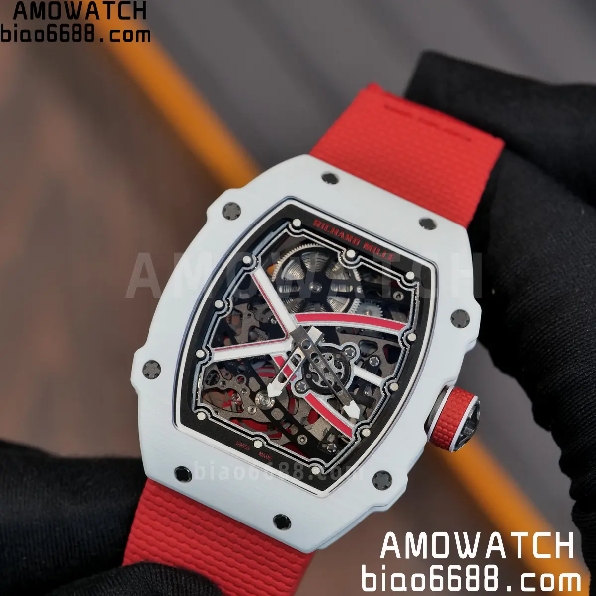 RICHARD MILLE RM67-02 White NTPT Best Edition Umi Maker's Dial on White Nylon strap CRMA7 Clone V9 116 3611819be13603f AMO Watch
