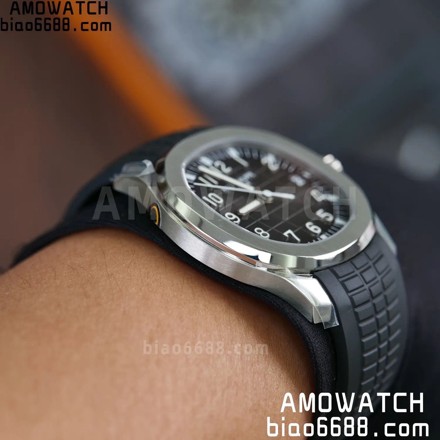 Custom Made PP Aquanaut 5167A ,Modified content :SW factory Gray Dial、 pointer、DEEP Crystal DD324 108 36337ab6585d8df 阿默表行AmoWatch