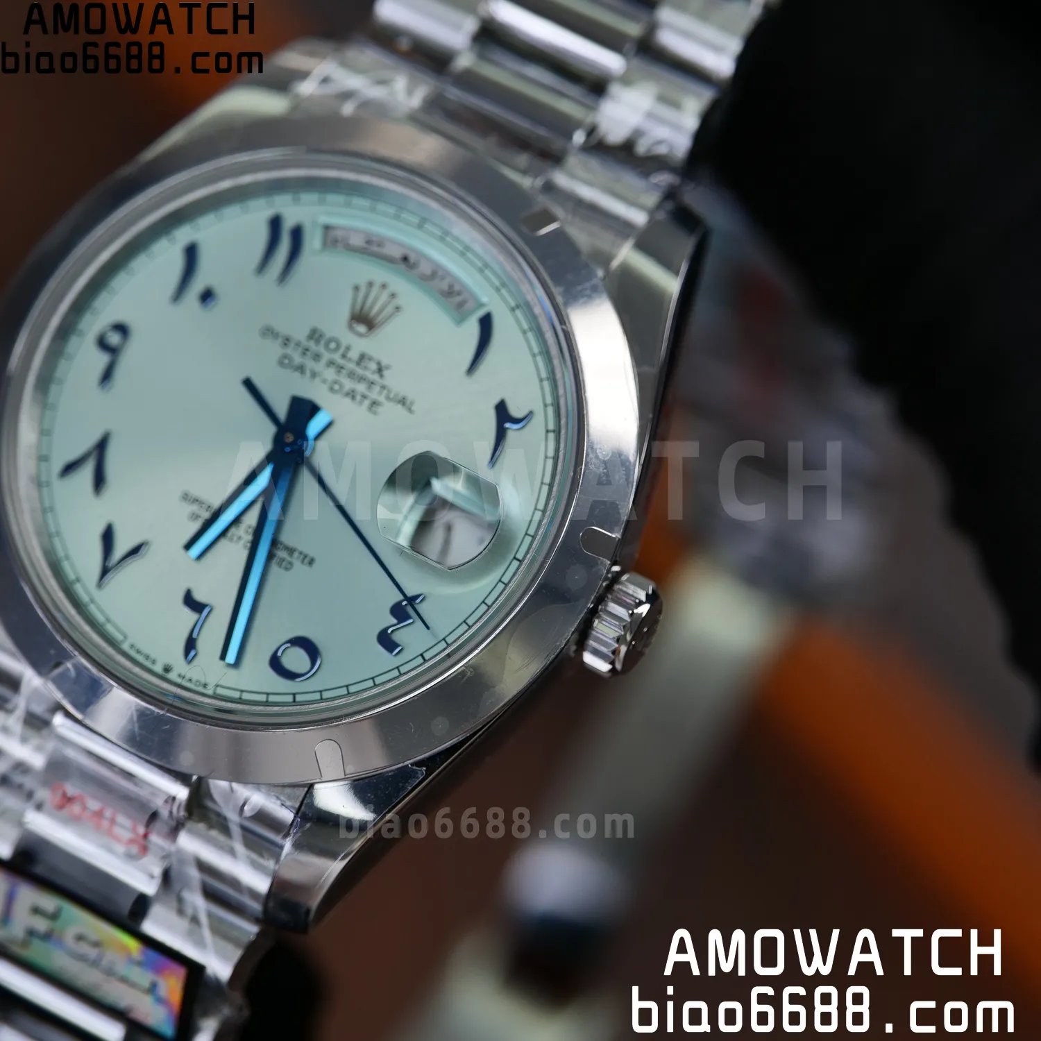 Rolex DayDate m228396tbr 40mm QF 1:1 Best Edition Ice Blue Dial V6(Tungsten Heavy Version) 72 370805f4cfbf225 阿默表行AmoWatch