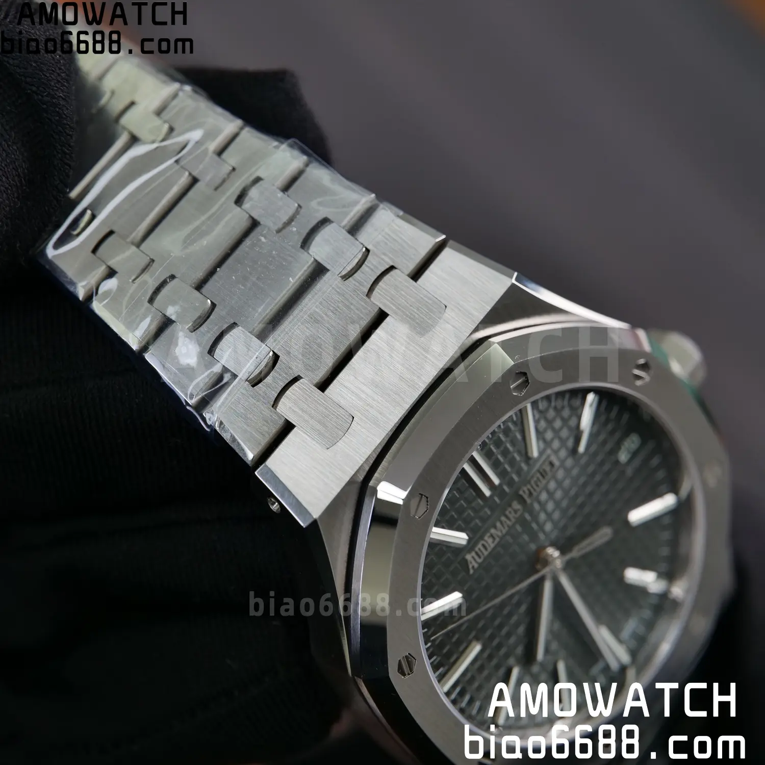Royal Oak 41mm 15510 SS VSF 1:1 Best Edition Green Textured Dial on SS Bracelet DD4302 Super Clone 76 392c7e2ff2c4a88 阿默表行AmoWatch