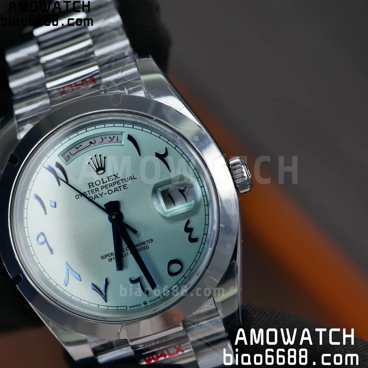 Rolex DayDate m228396tbr 40mm QF 1:1 Best Edition Ice Blue Dial V6(Tungsten Heavy Version) 77 431e7c8e1de38db 阿默表行AmoWatch