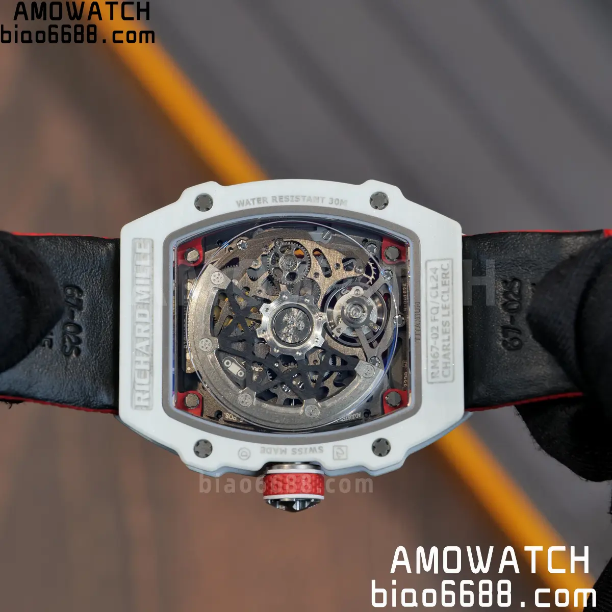RICHARD MILLE RM67-02 White NTPT Best Edition Umi Maker's Dial on White Nylon strap CRMA7 Clone V9 119 4323b4dc9731caf AMO Watch