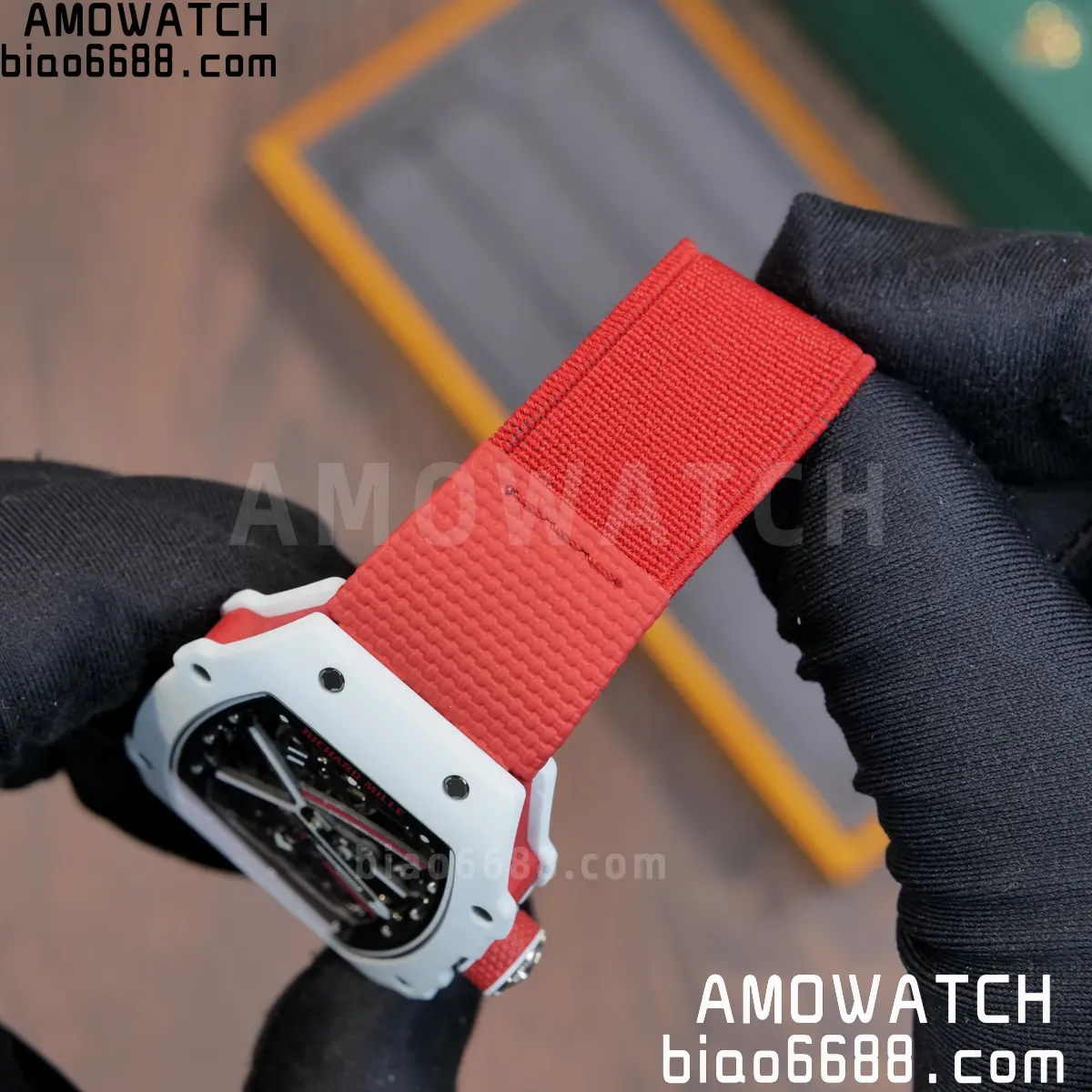 RICHARD MILLE RM67-02 White NTPT Best Edition Umi Maker's Dial on White Nylon strap CRMA7 Clone V9 100 444c75b1de5dbe8 AMO Watch