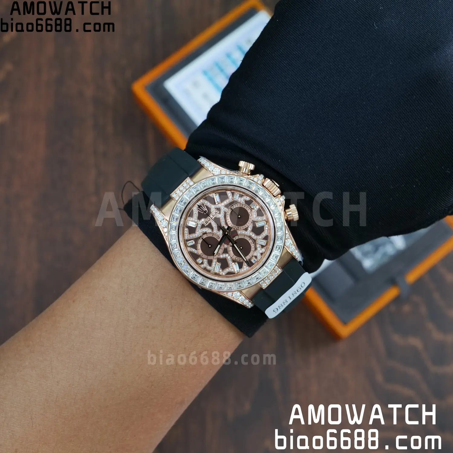 Custom Made Rolex Giraffe Daytona 126555 Mossanite VS4131 (Weighted) 122 47d2f36a0ed9103 阿默表行AmoWatch