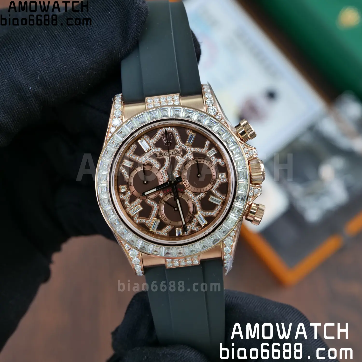 Custom Made Rolex Giraffe Daytona 126555 Mossanite VS4131 (Weighted) 91 4b9d3d99895b123 阿默表行AmoWatch