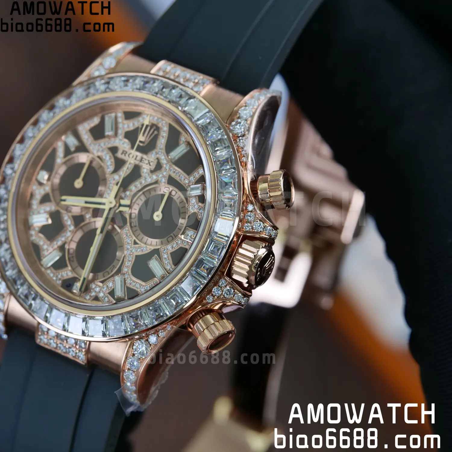 Custom Made Rolex Giraffe Daytona 126555 Mossanite VS4131 (Weighted) 100 4e4d47b7f6e453a 阿默表行AmoWatch