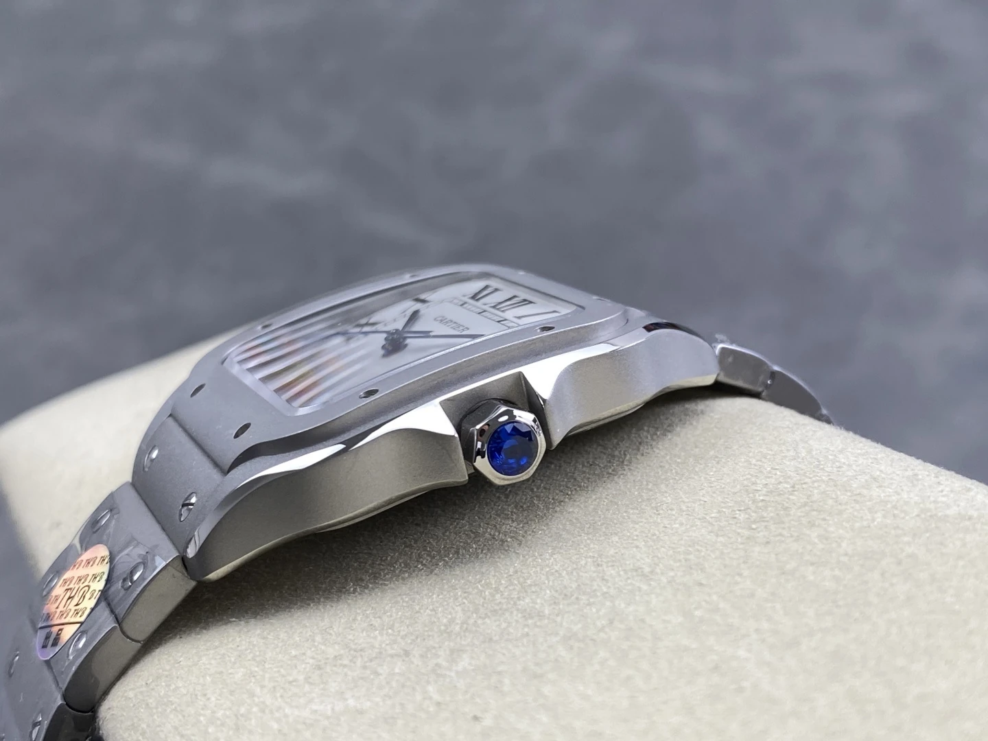 Santos de Cartier 40mm Ti THBF 1:1 Best Edition White Dial on Titanium strap 27 5071ecc7e50b85d 阿默表行AmoWatch