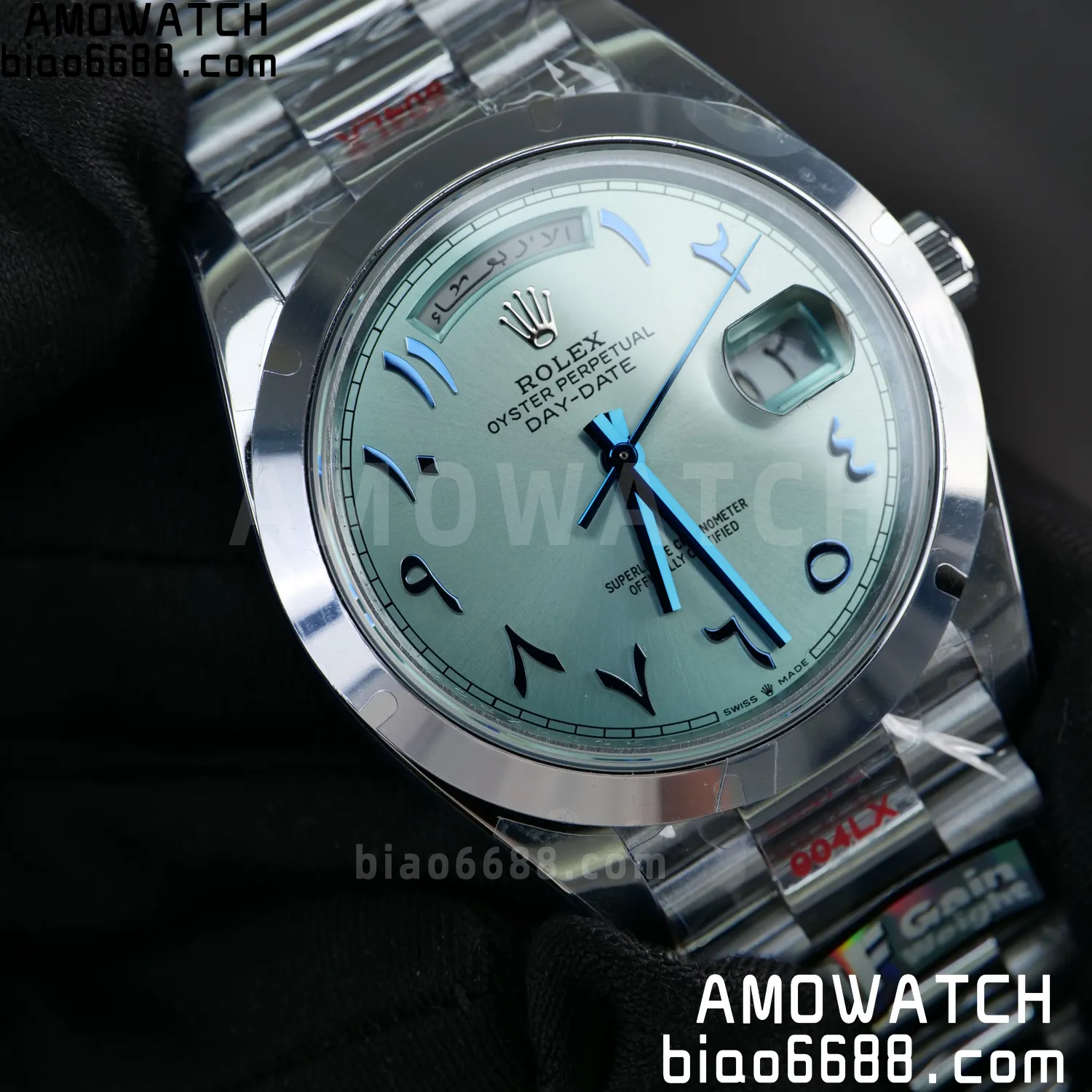 Rolex DayDate m228396tbr 40mm QF 1:1 Best Edition Ice Blue Dial V6(Tungsten Heavy Version) 78 51c8031447ac9dc 阿默表行AmoWatch