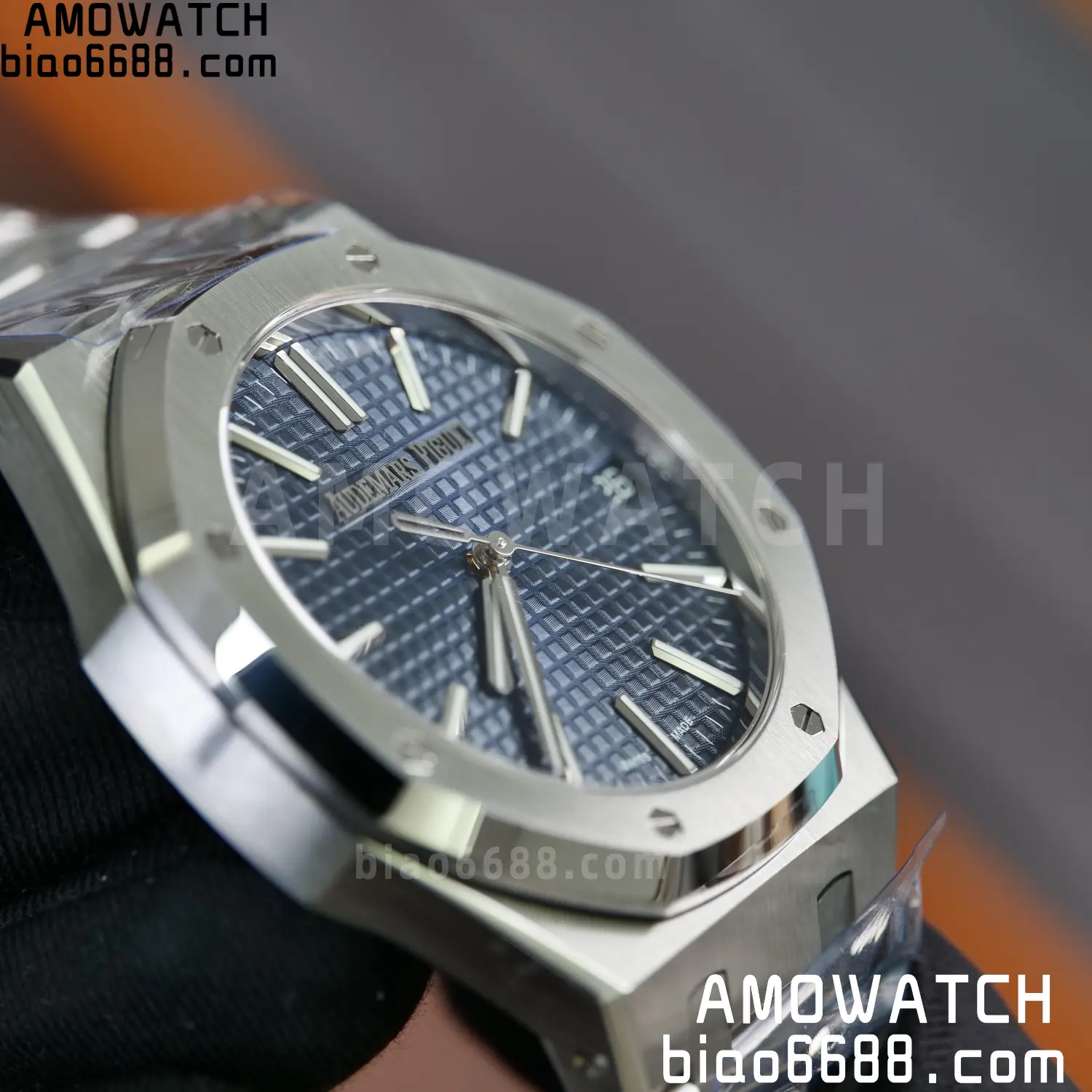 Royal Oak 41mm 15510 SS VSF 1:1 Best Edition Blue Textured Dial on SS Bracelet DD4302 Super Clone 80 52334064d8af500 AMO Watch