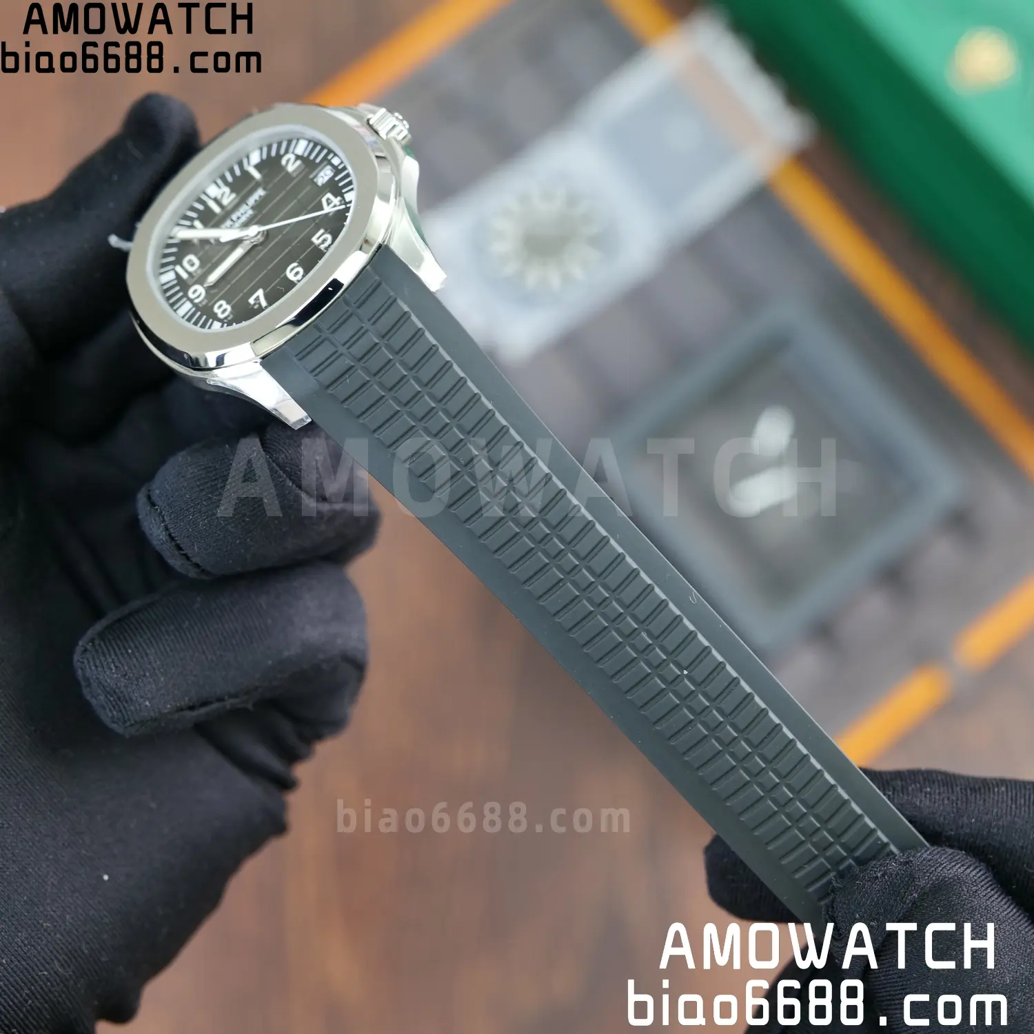 Custom Made PP Aquanaut 5167A ,Modified content :SW factory Gray Dial、 pointer、DEEP Crystal DD324 81 542b5ea63c7f5d6 阿默表行AmoWatch